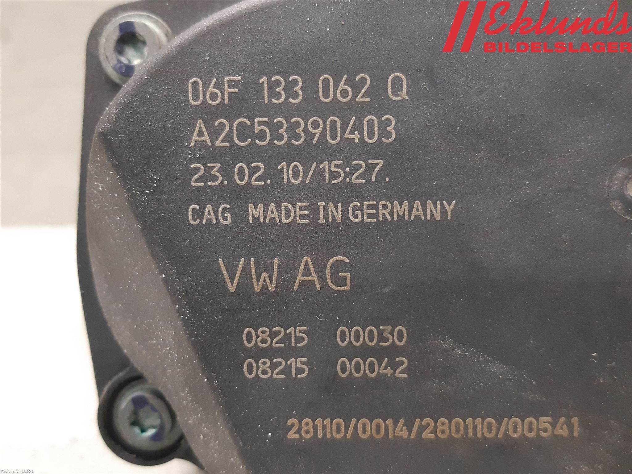 Audi A4/S4 08-11 Injspjällhus