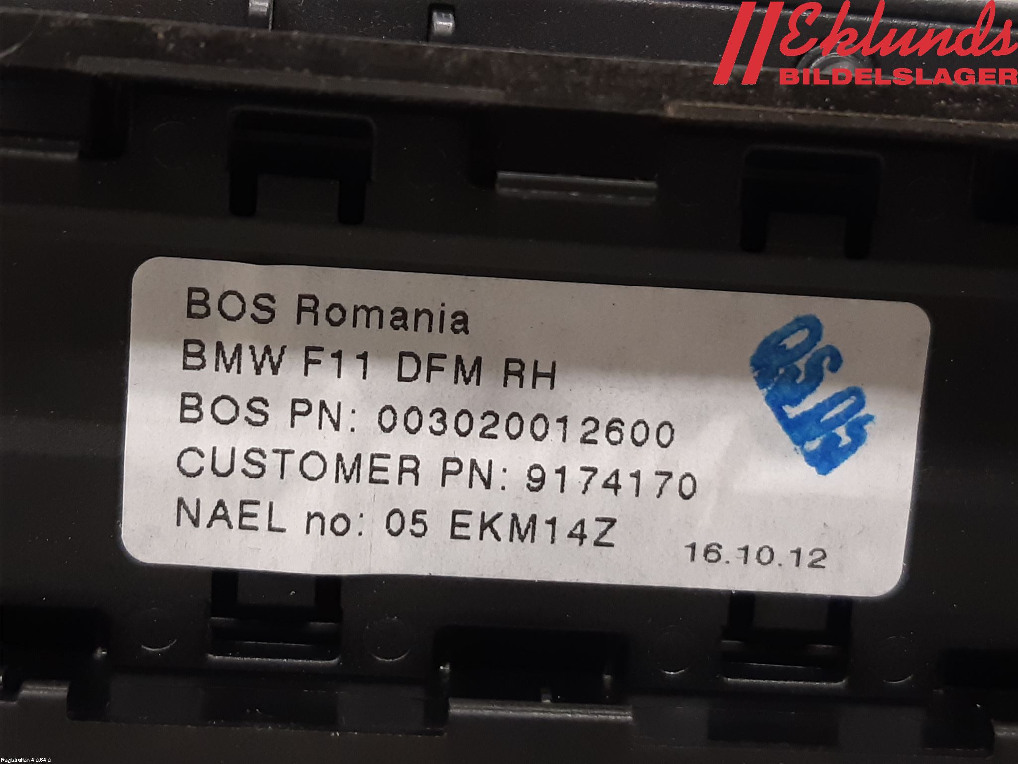 BMW 5 F10/F11/F18 09-17 Solskydd