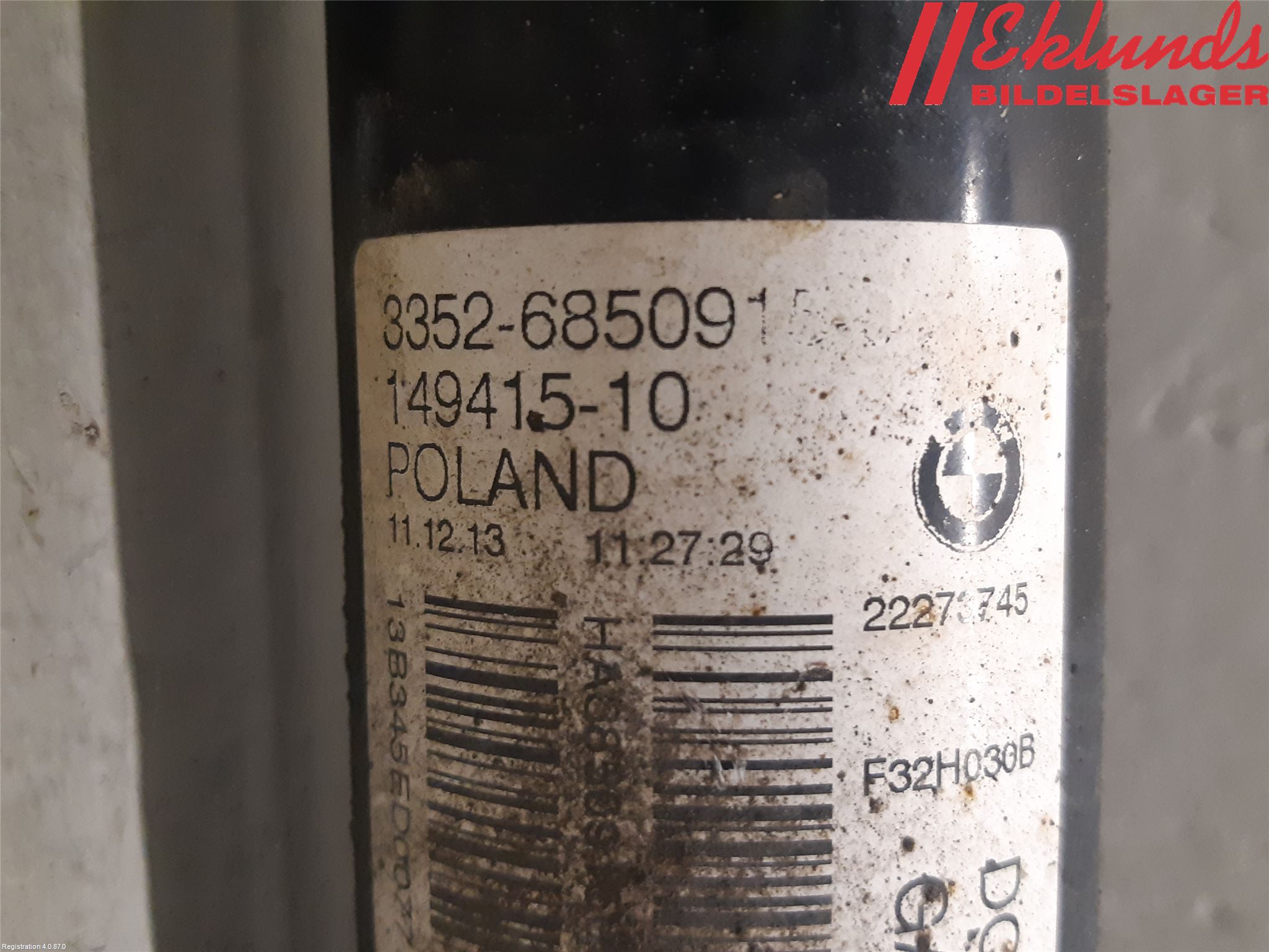 BMW 4 F32/F33/F82/F83 13-20 Stötdämpare Bak