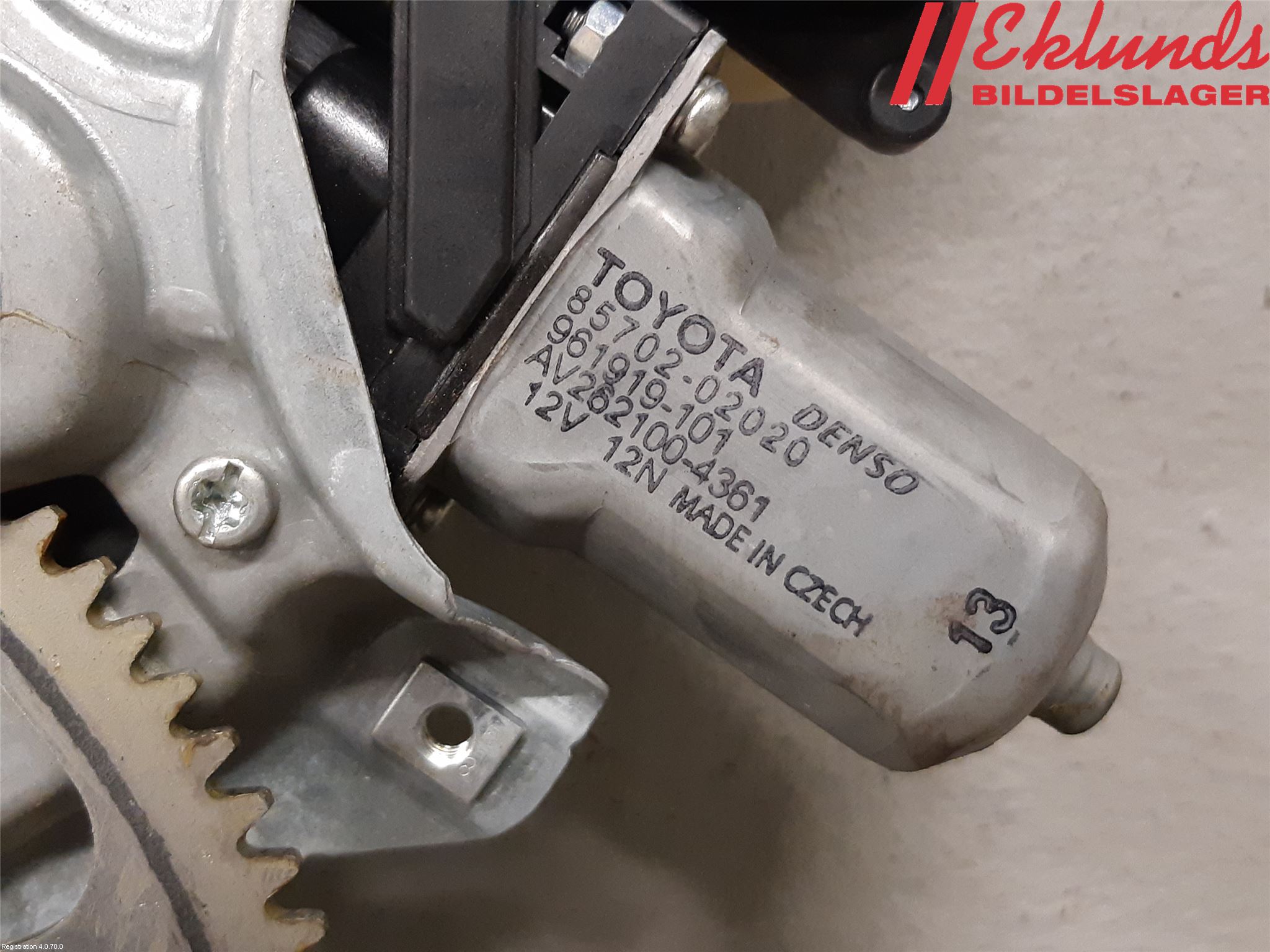 Toyota AURIS 10-12 Fönsterhiss El Kompl
