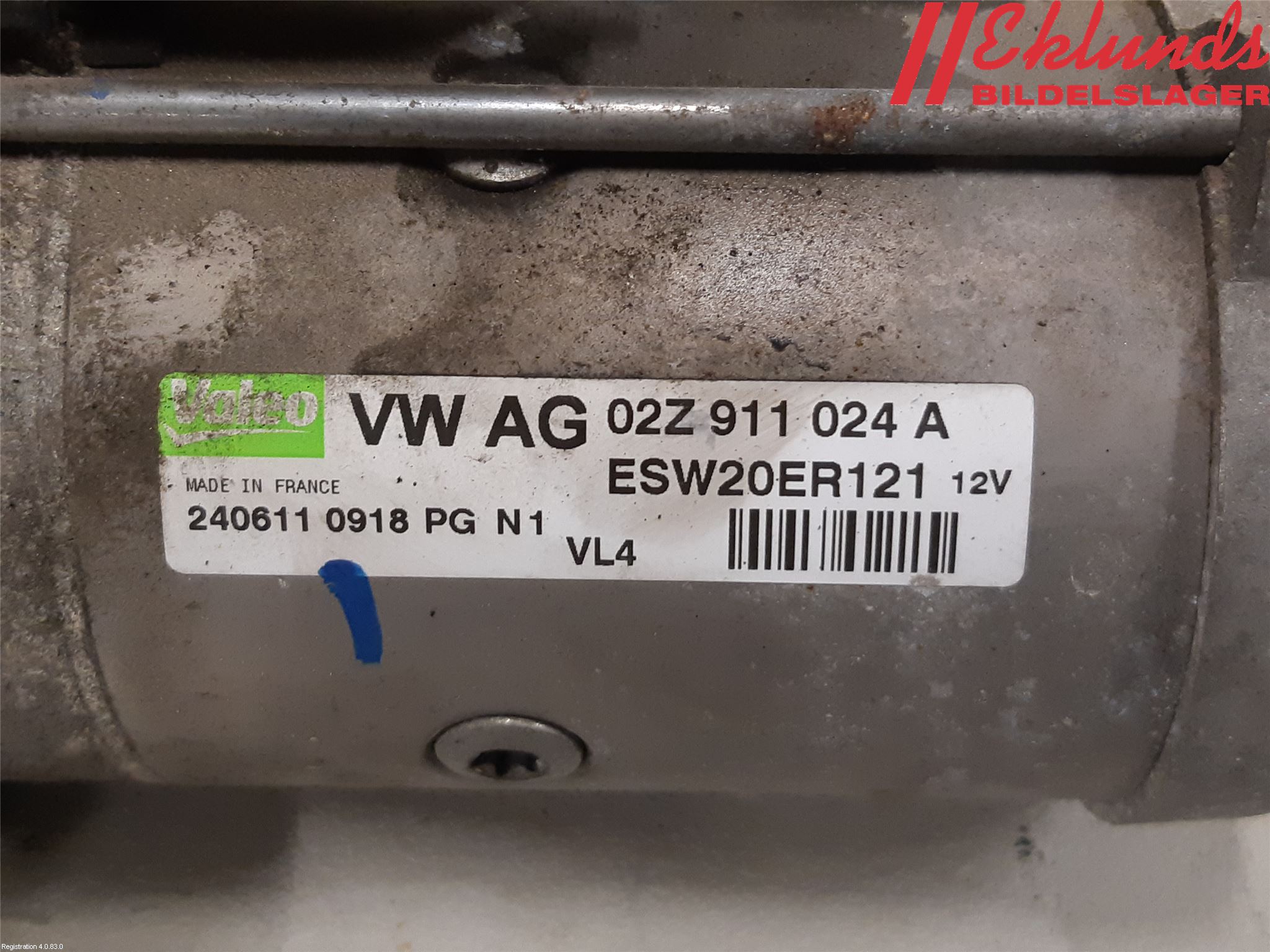 Volkswagen VW GOLF VI 09-13 Startmotor Diesel