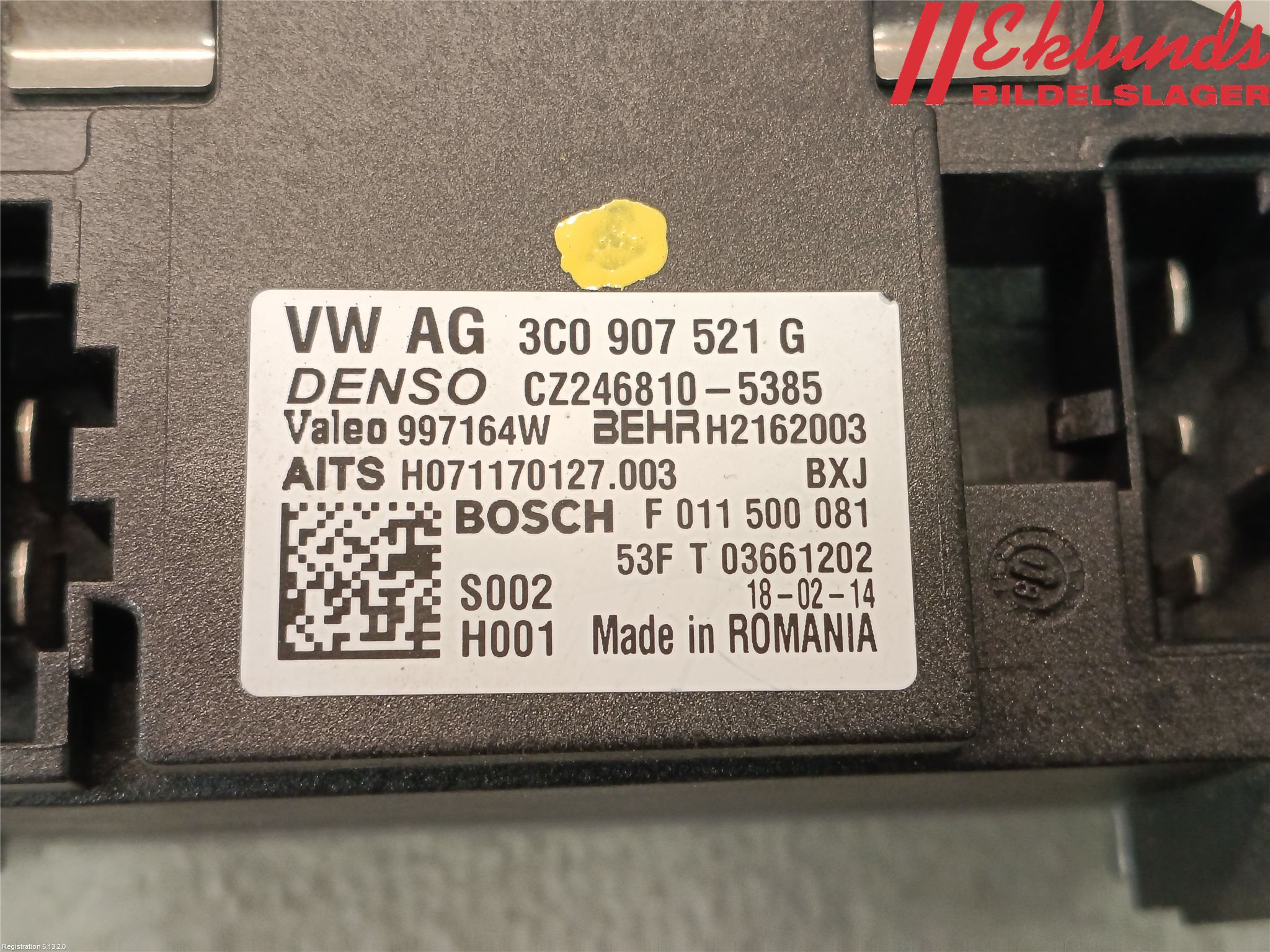 Volkswagen VW AMAROK 2H 10-22 Värmefläktsmotstånd