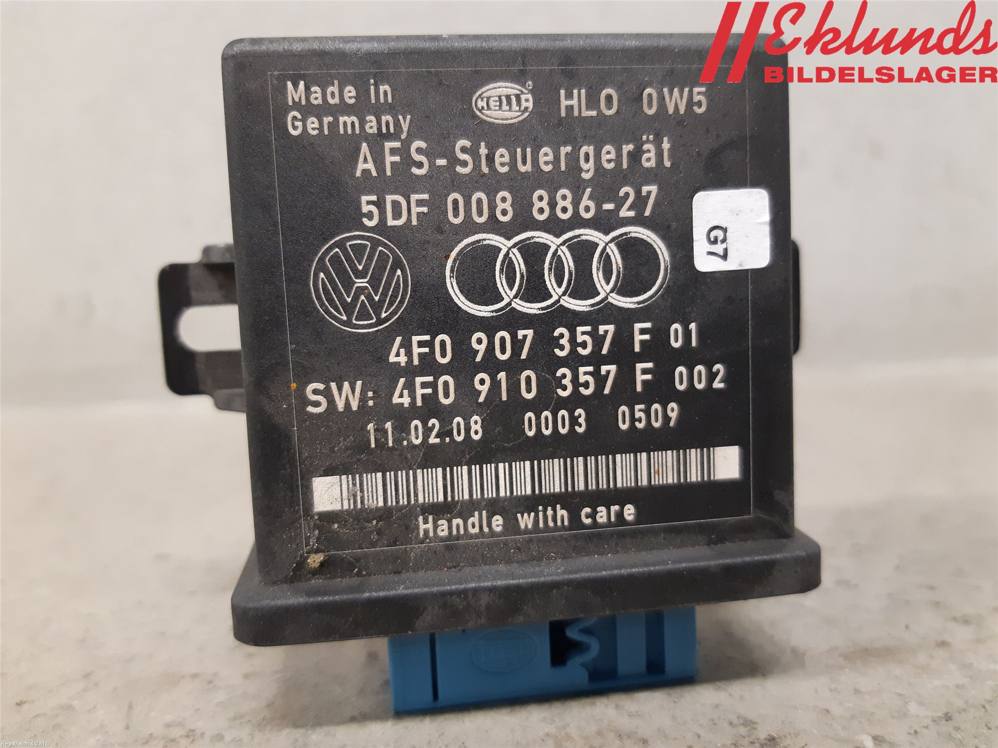 Audi A6/S6     05-11 Styrenhet Strålkastare