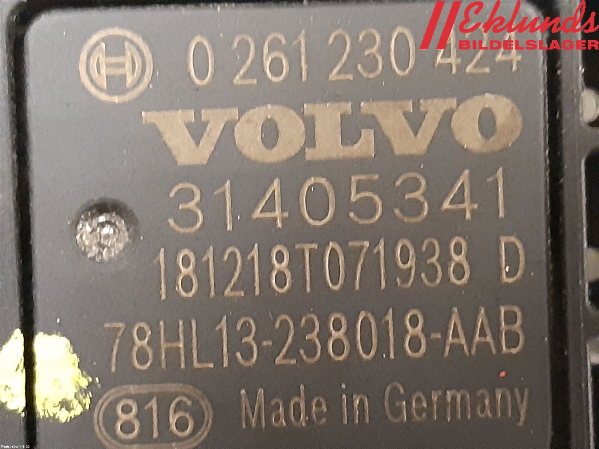 Volvo V60 19- Givare Temp-Tryck Avgas