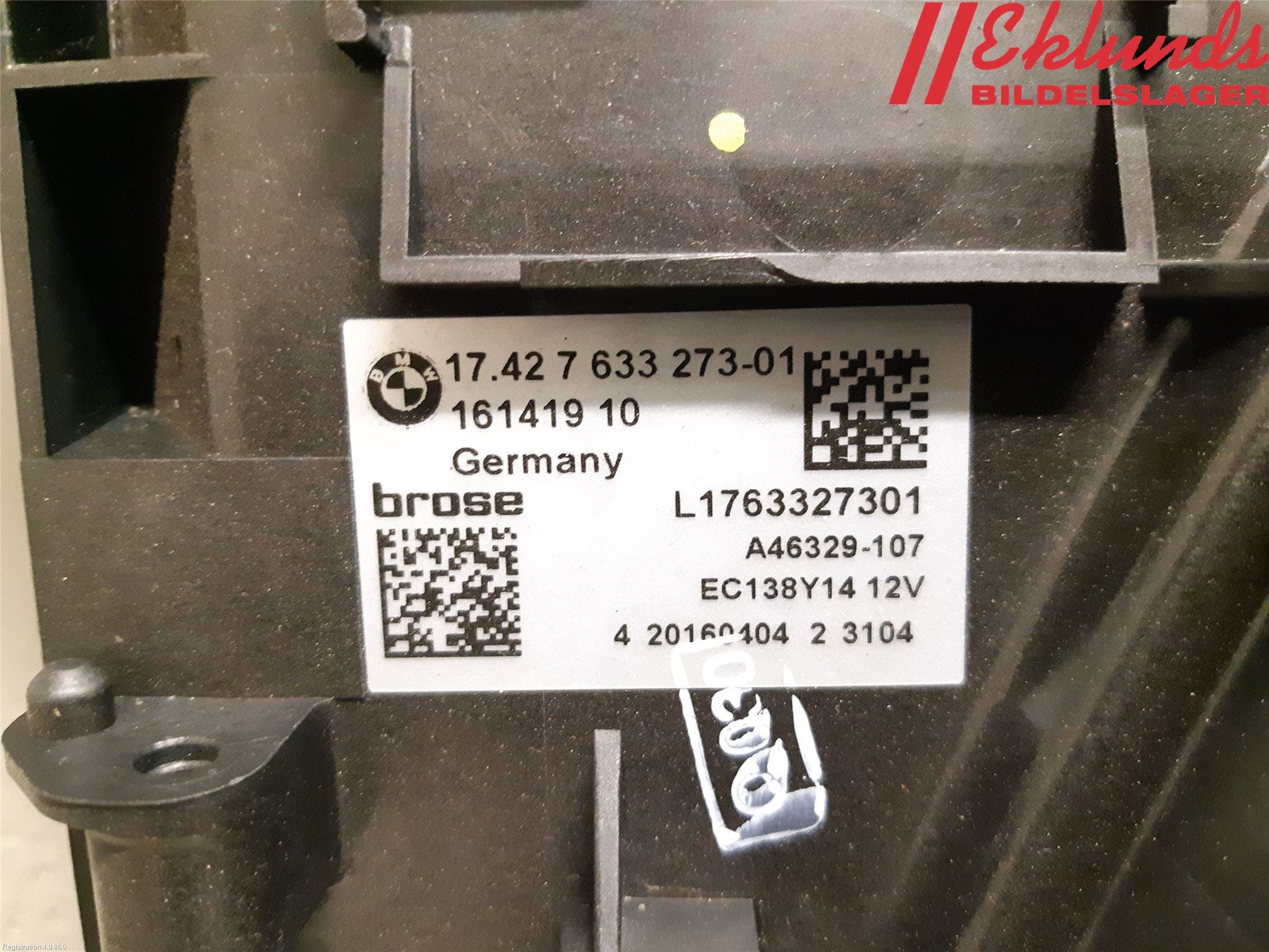 BMW 5 F10/F11/F18 09-17 Kylfläkt El