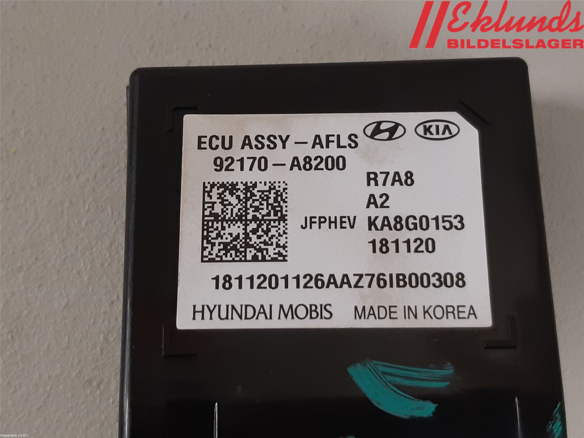 Kia OPTIMA 16-20 Styrenhet Övrigt