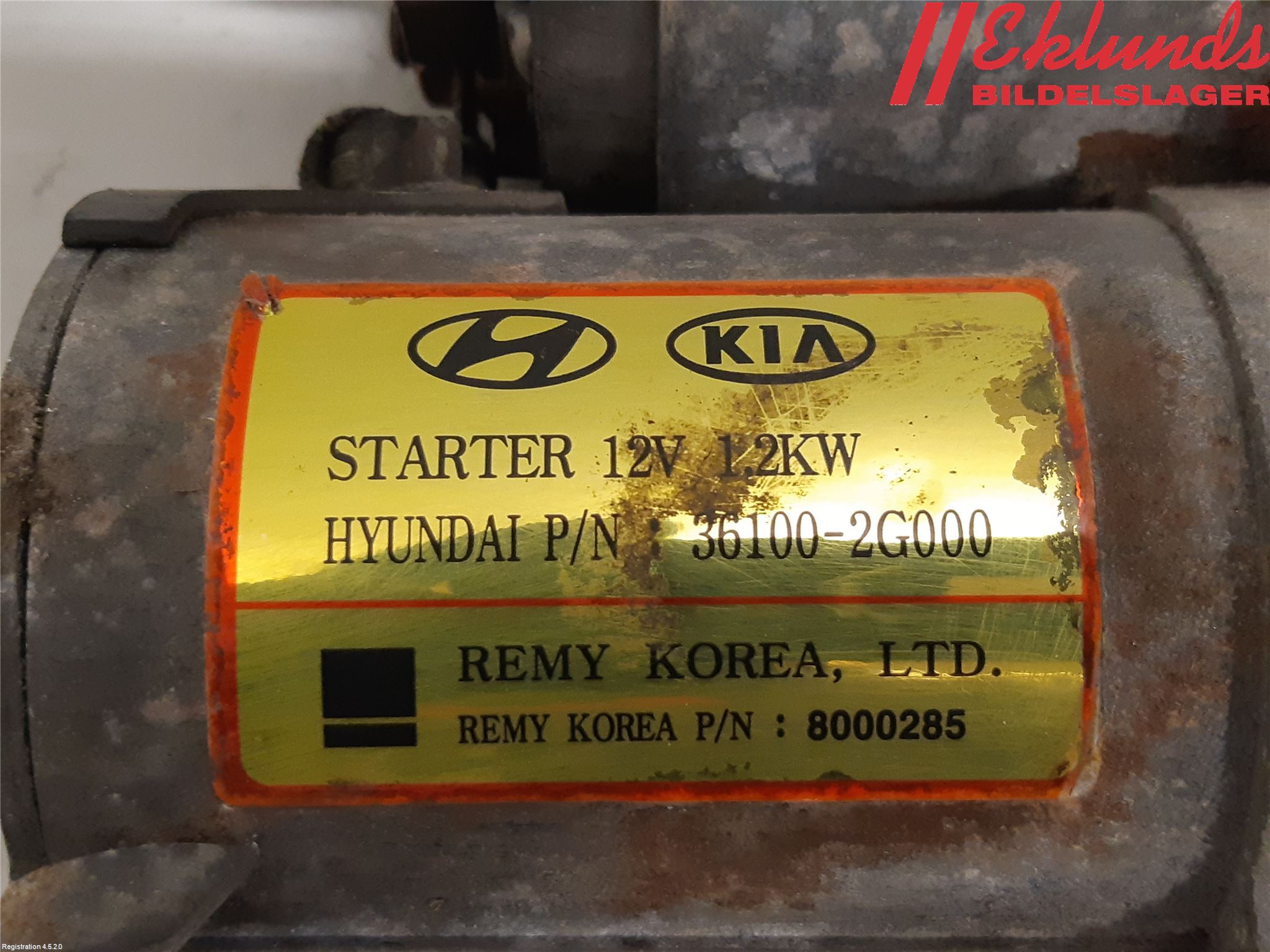 Hyundai ix35 Startmotor