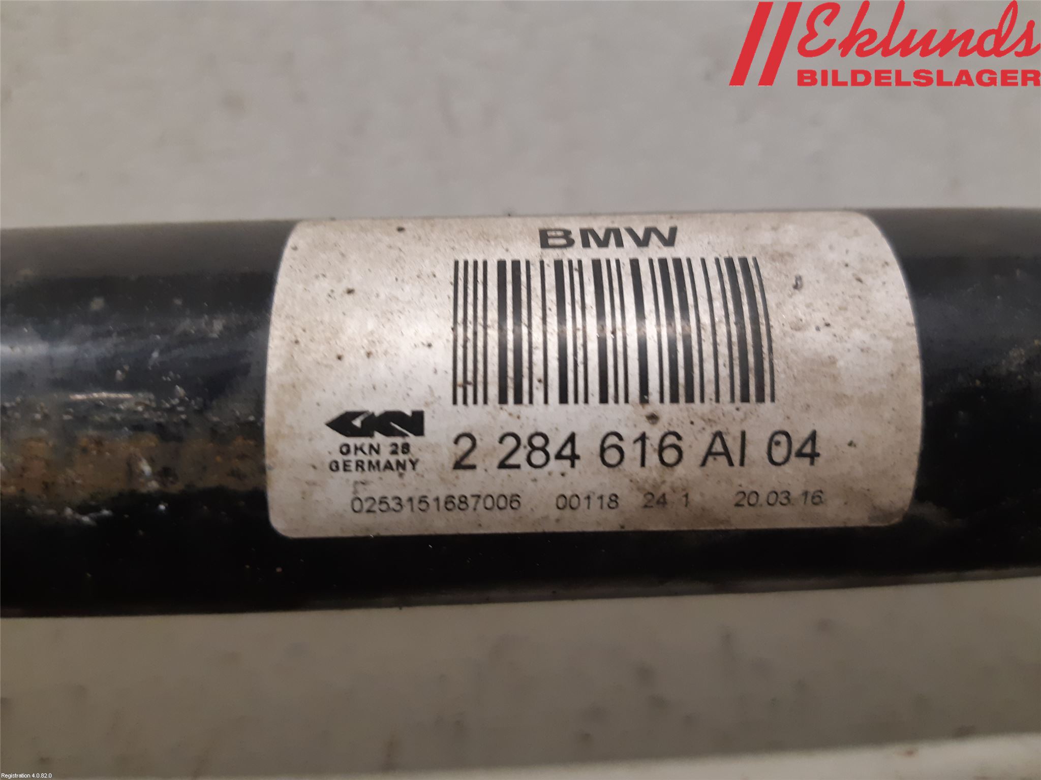 BMW 4 F32/F33/F82/F83 13-20 Drivaxel Bak Höger