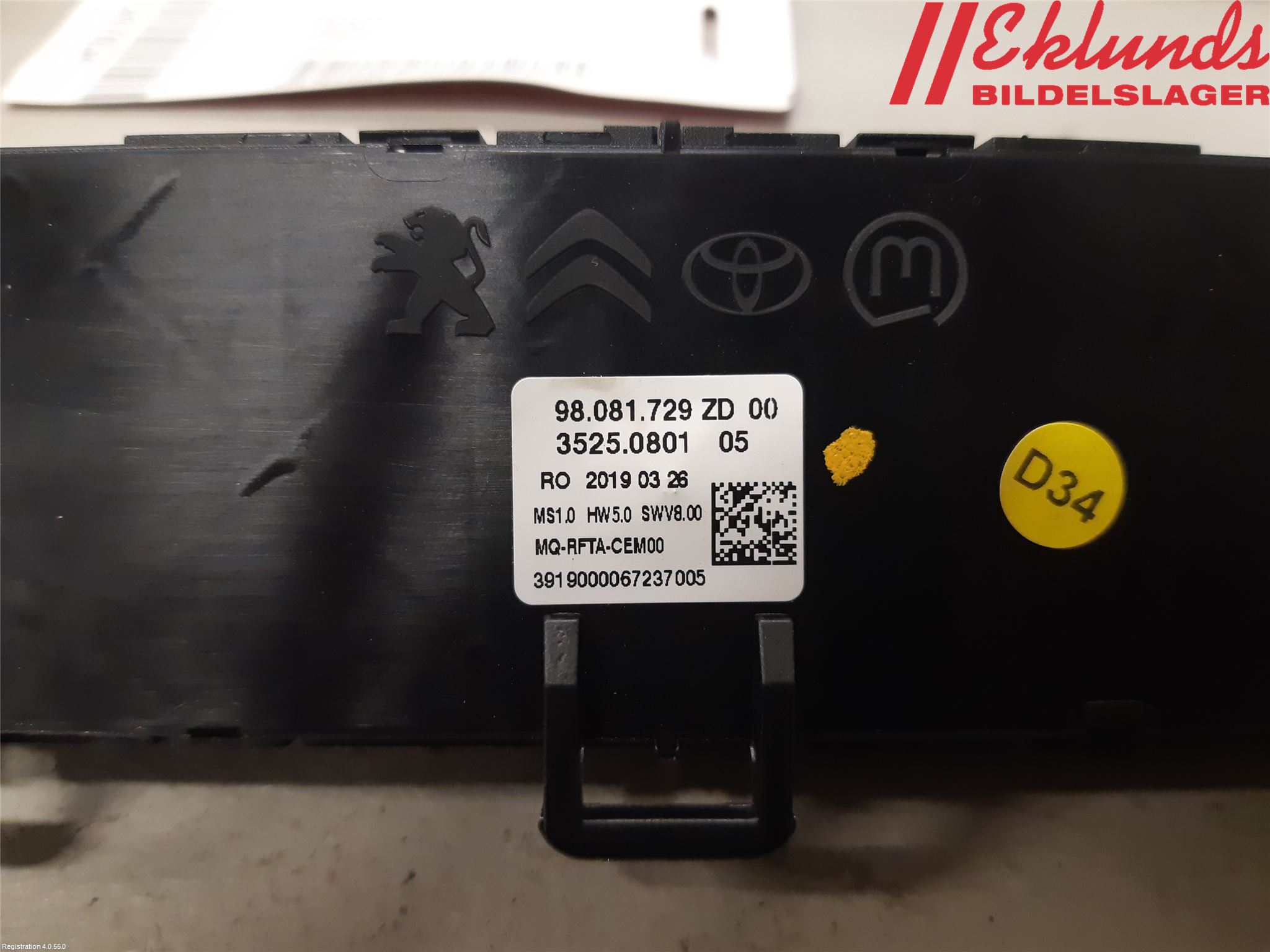 Peugeot EXPERT/E-EXPERT 17- Ac Styrenhet Ac Manöveren