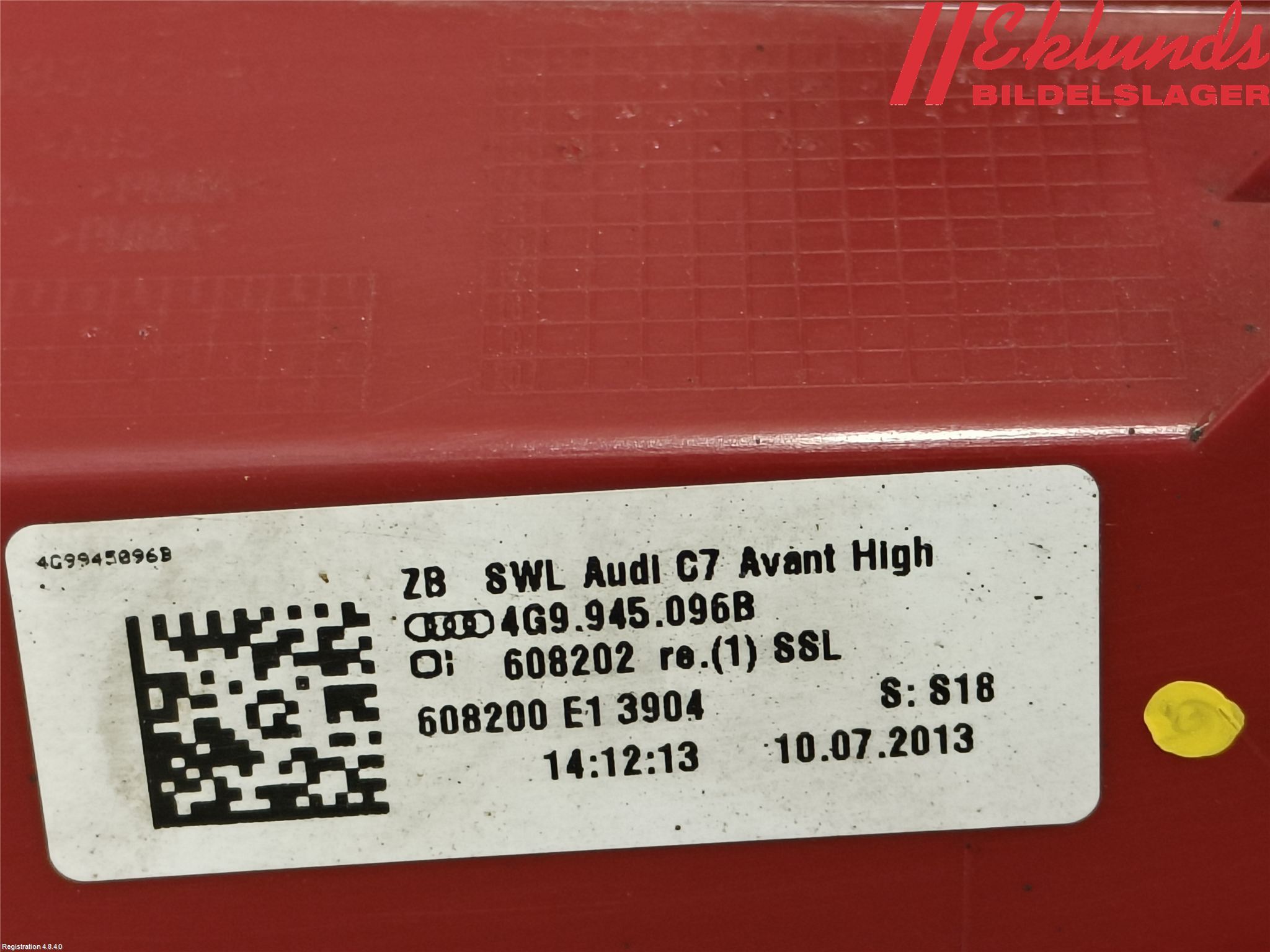 Audi A6/S6 4G 11-18 Bakljus Höger