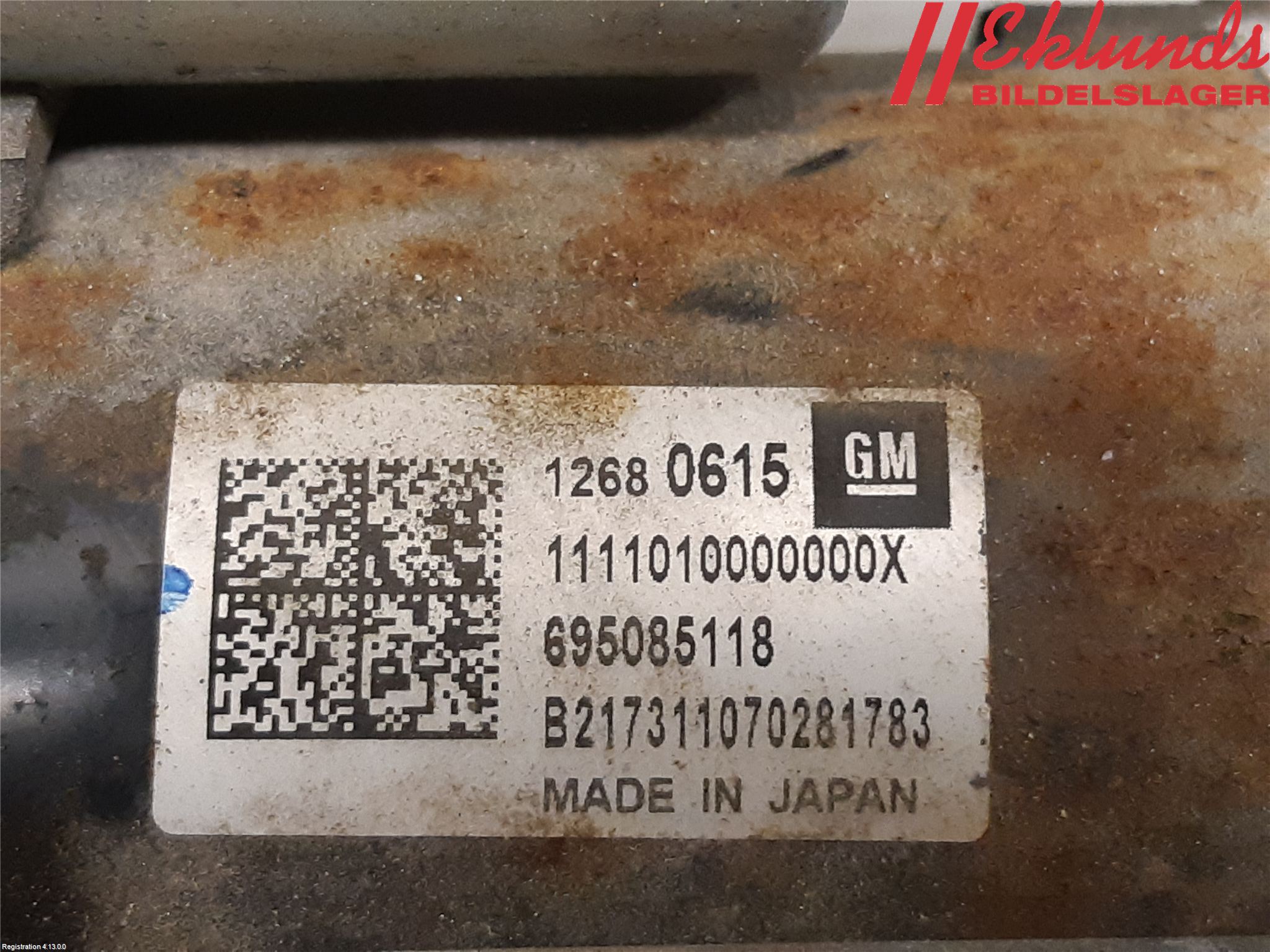 Opel ASTRA K 16-22 Startmotor