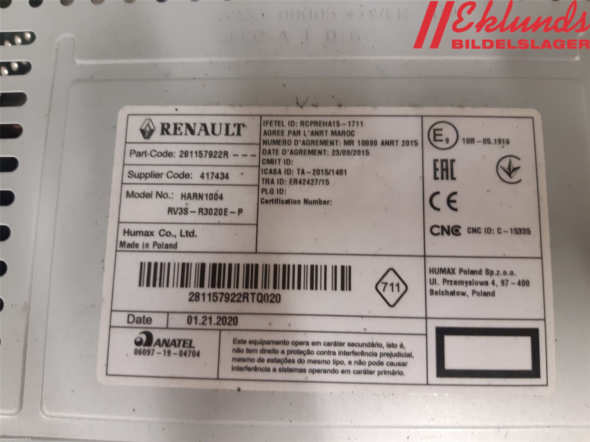 Mercedes-Benz MB CITAN (W415) 13-21 Cd Radio - Multimediapanel