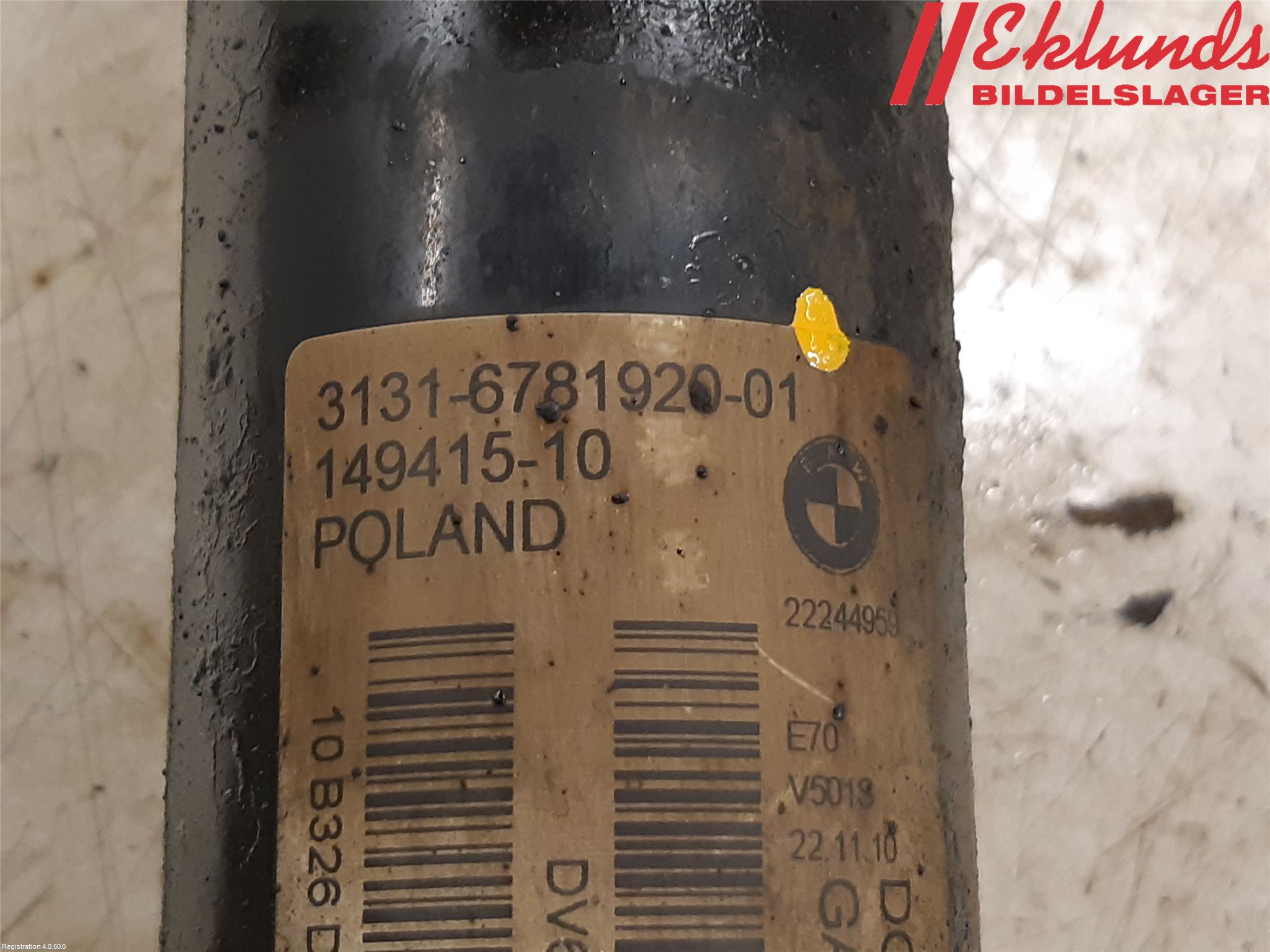 BMW X5 E70 07-13 Fjäderben Fram Höger