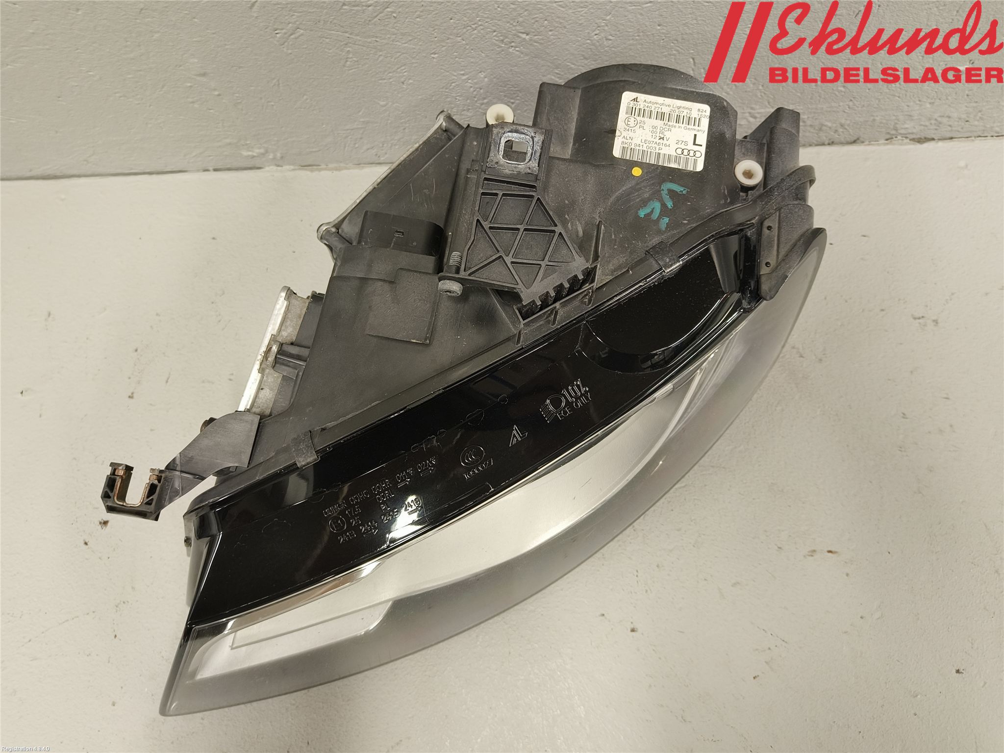 Audi A4/S4 08-11 Strålkastare Vänster