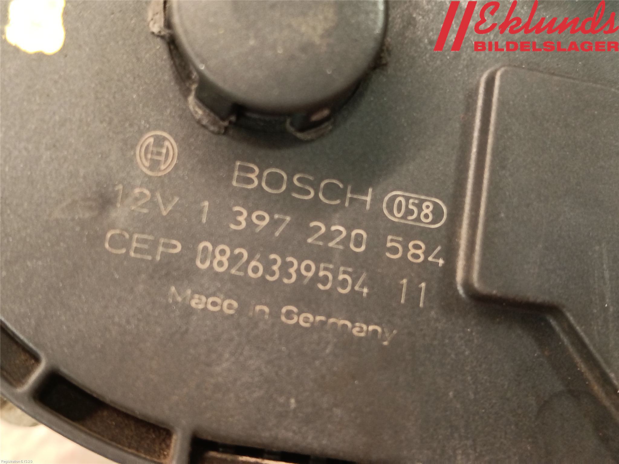 Audi A3/S3 05-13 Torkarmotor Baklucka