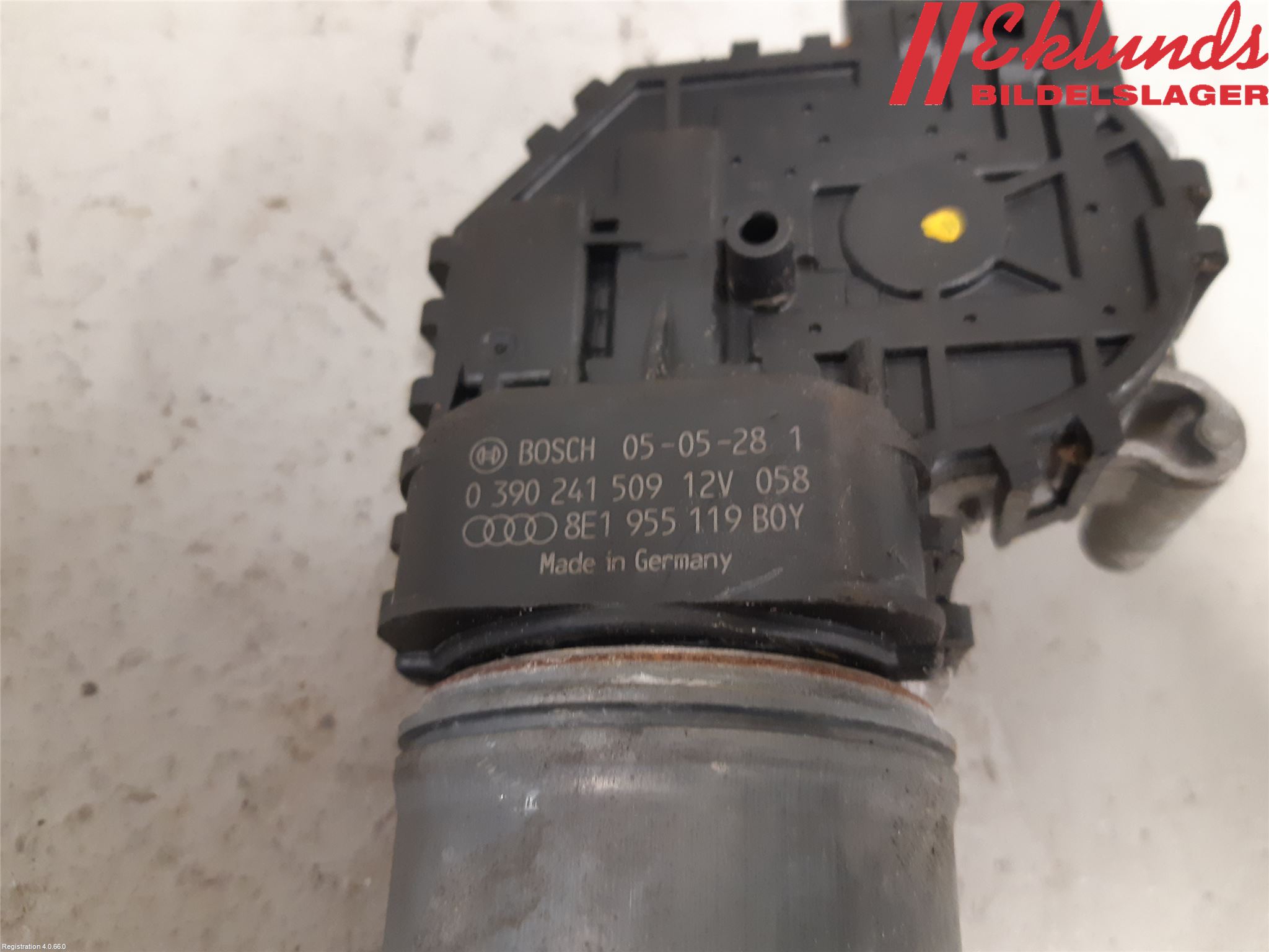 Audi A4/S4 05-07 Torkarmotor Vindruta