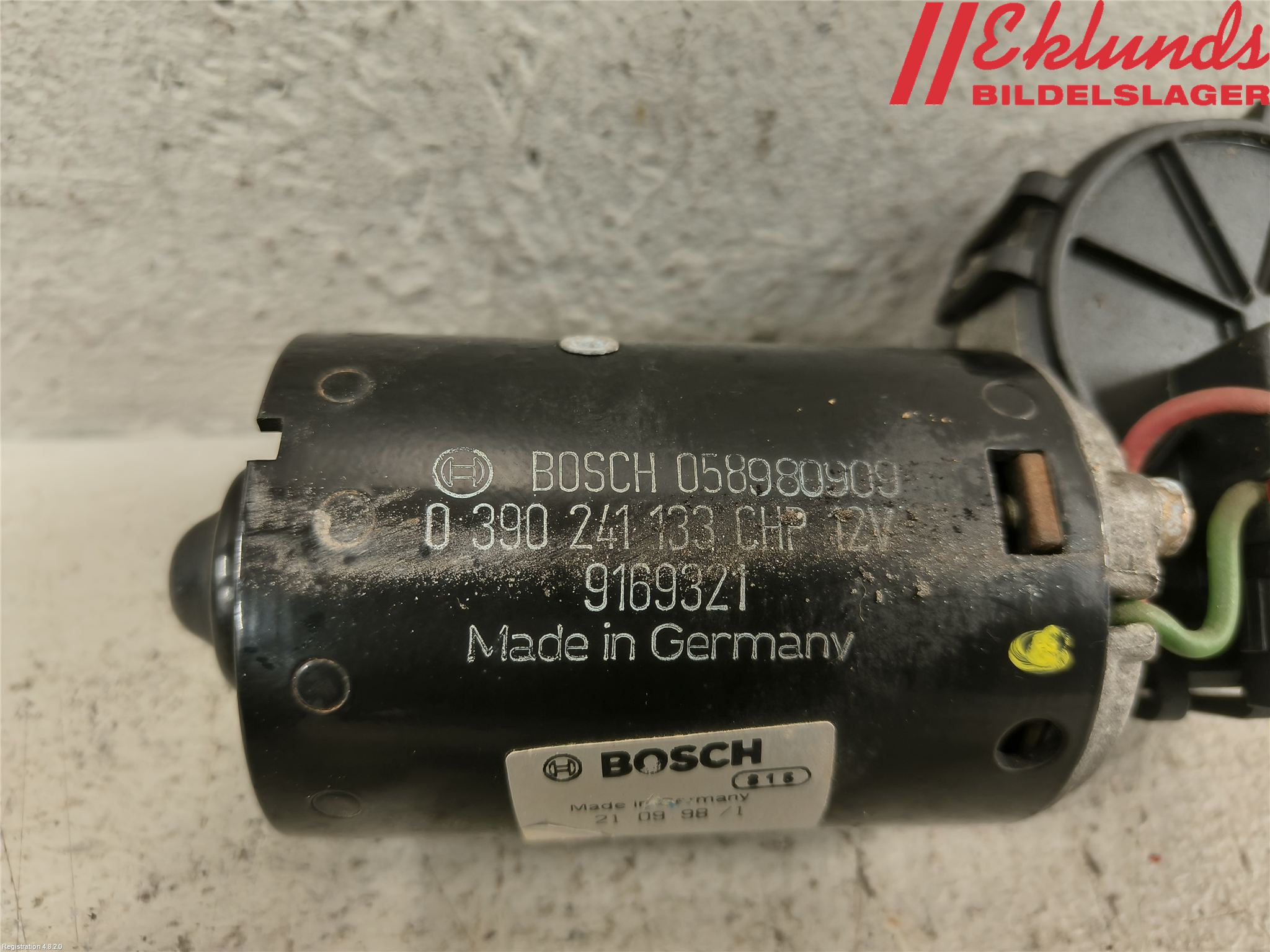 Volvo S70/V70/XC  97-00 Torkarmotor Vindruta