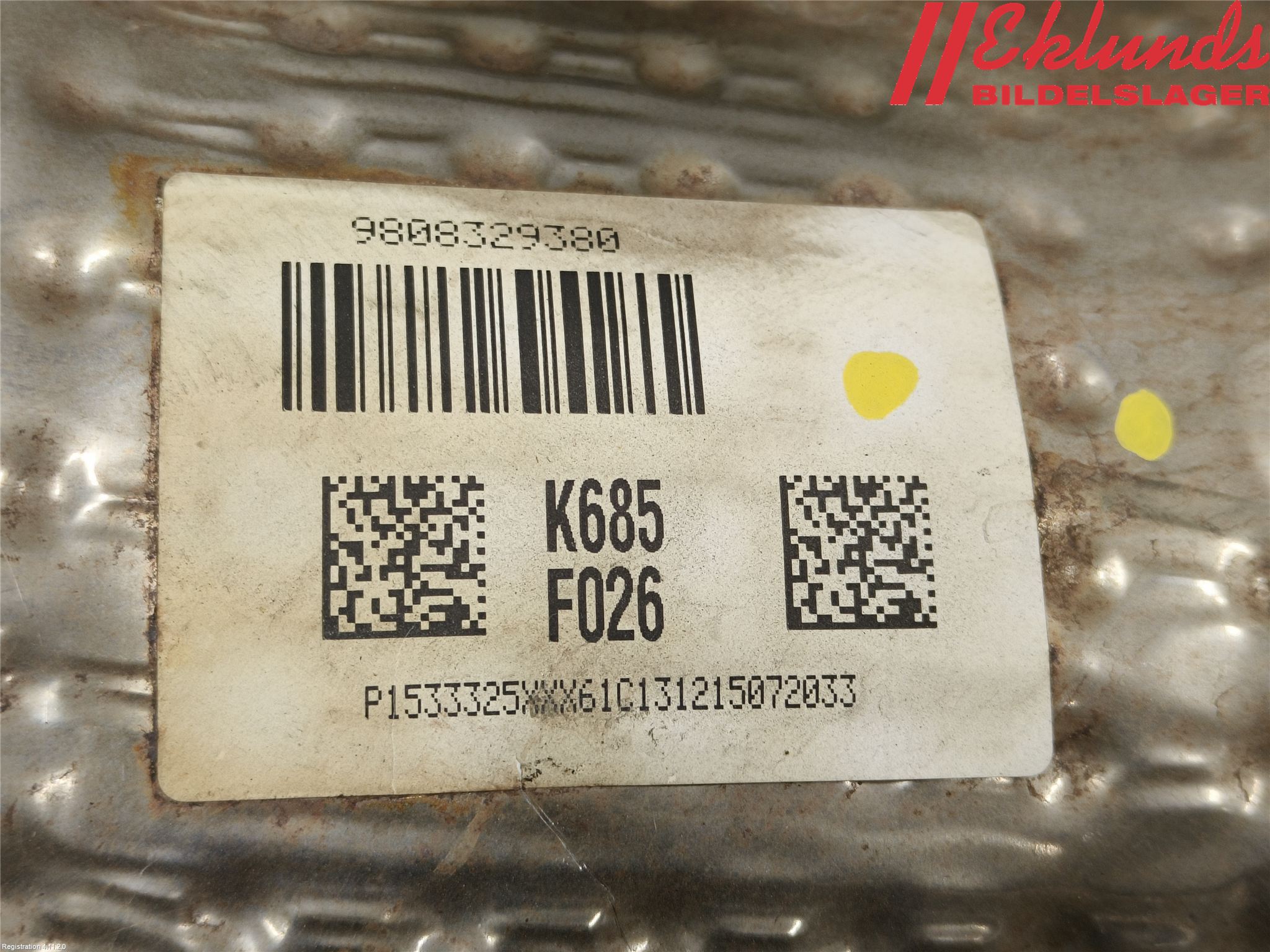 Peugeot 2008 13-20 Avgas Partikelfilter
