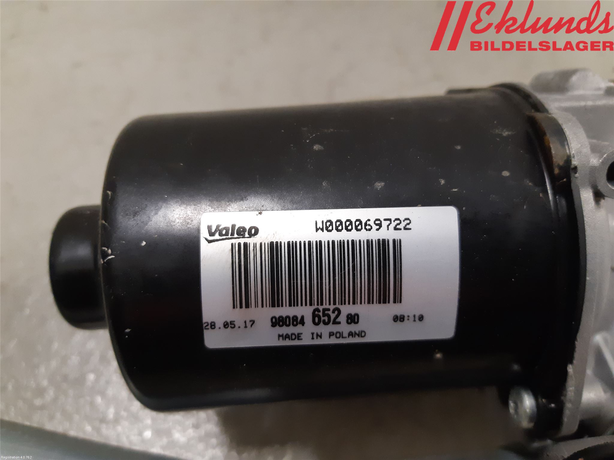 Citroen JUMPY/E-JUMPY 16- Torkarmotor Vindruta