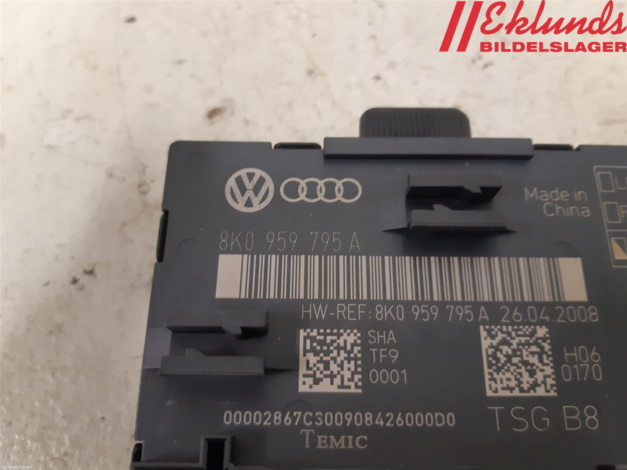 Audi A4/S4 08-11 Styrenhet Dörr