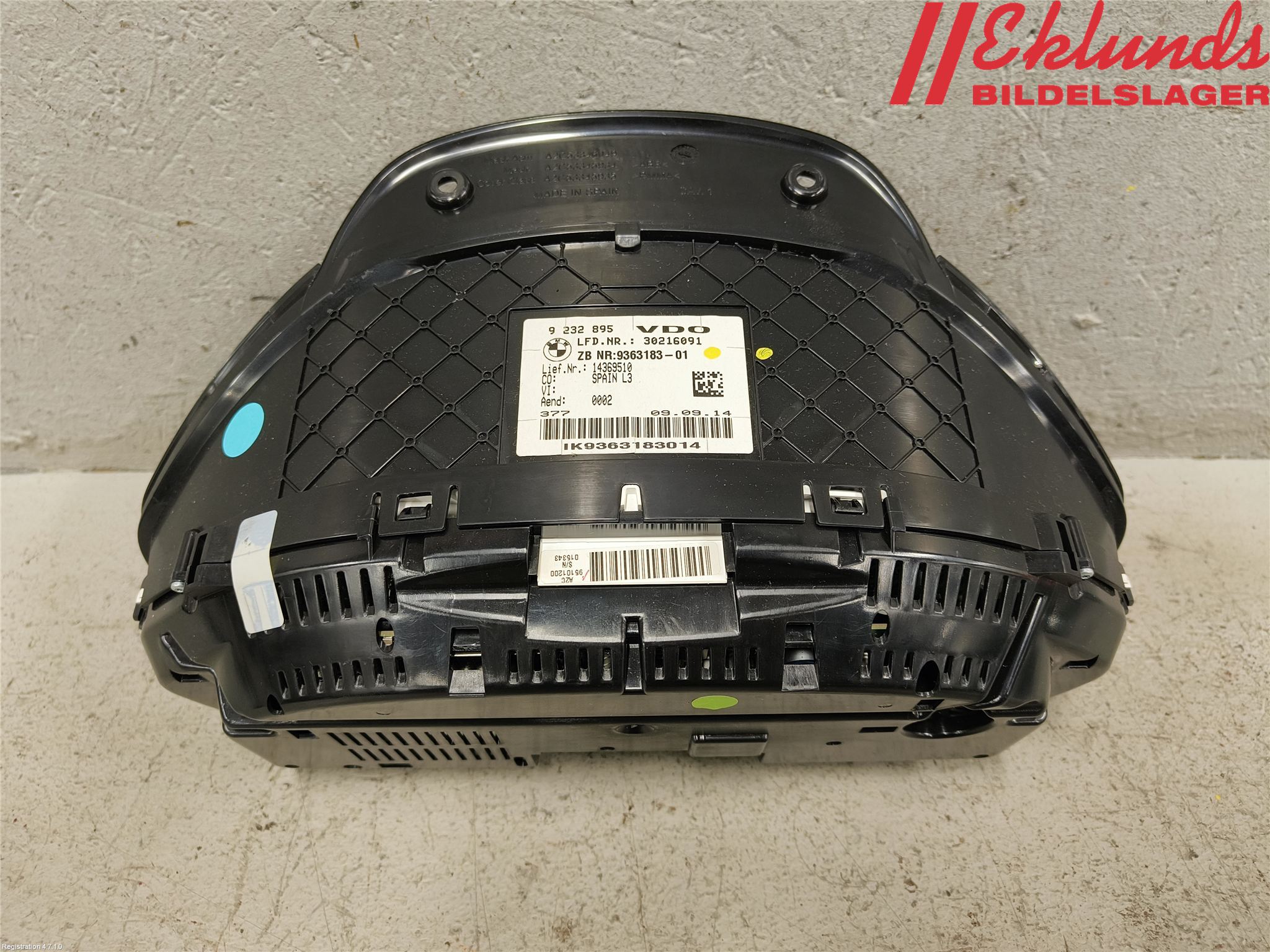 BMW 3 F30/F31/F80 12-19 Instrument Komb