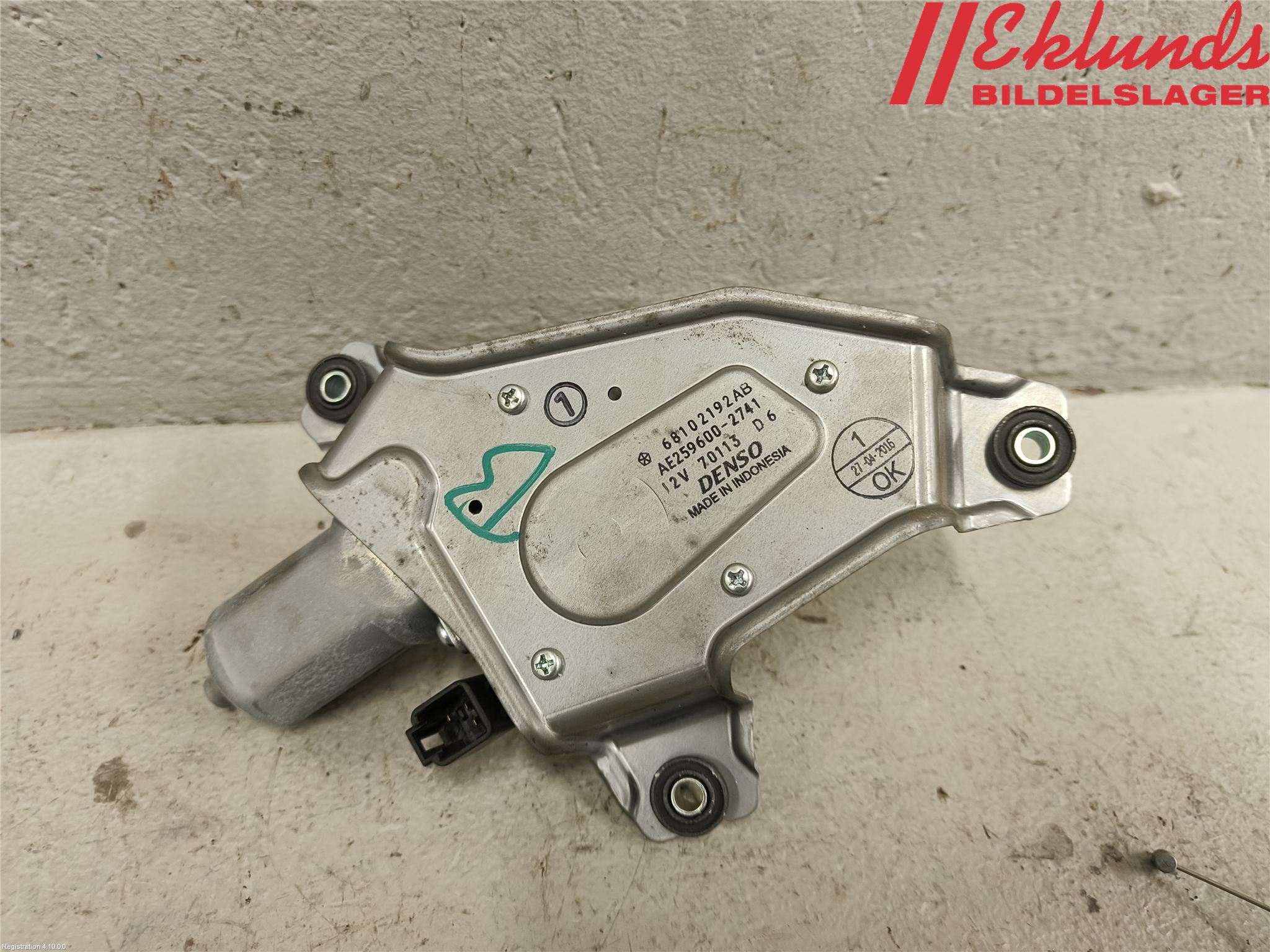Jeep CHEROKEE Torkarmotor Baklucka