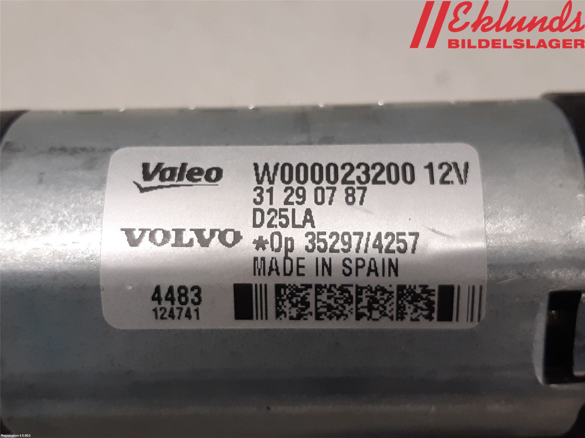 Volvo V70 14-16 Torkarmotor Baklucka