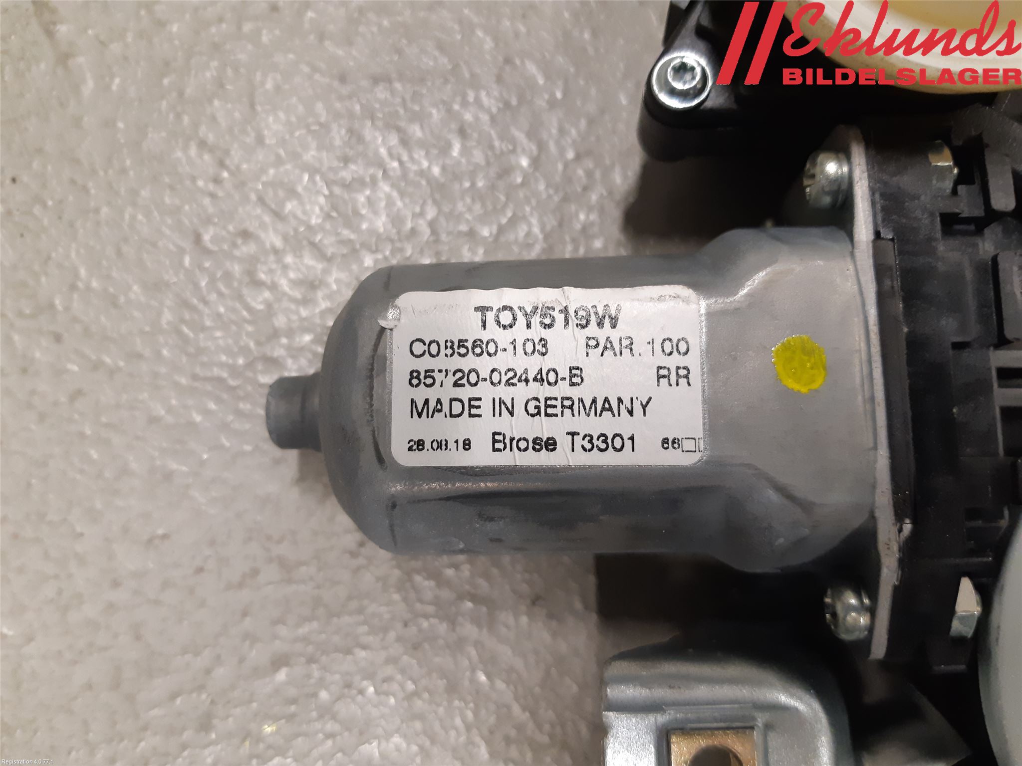 Toyota AURIS 13-19 Fönsterhiss El Kompl