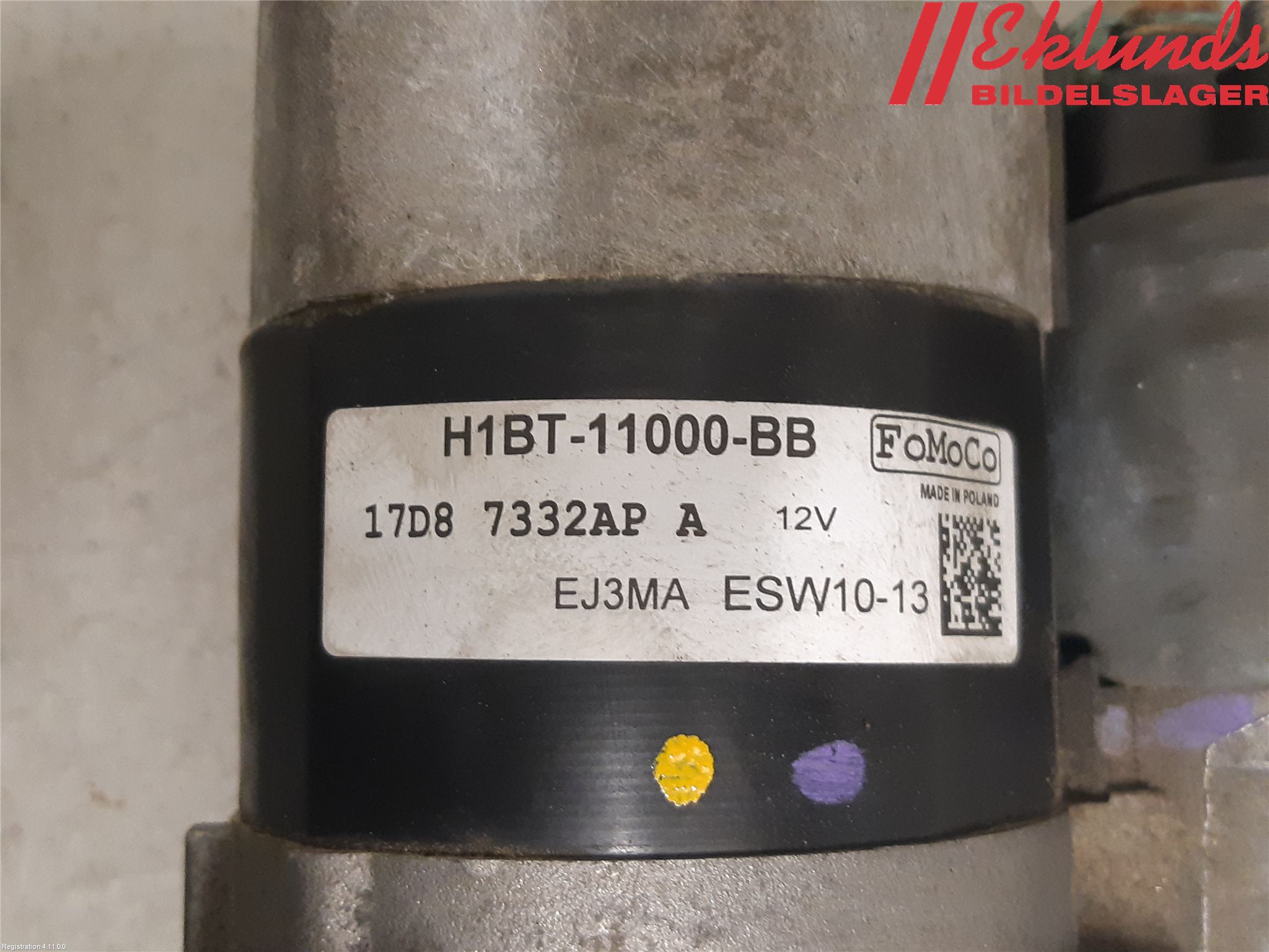 Ford FIESTA (VII) 18-23 Startmotor