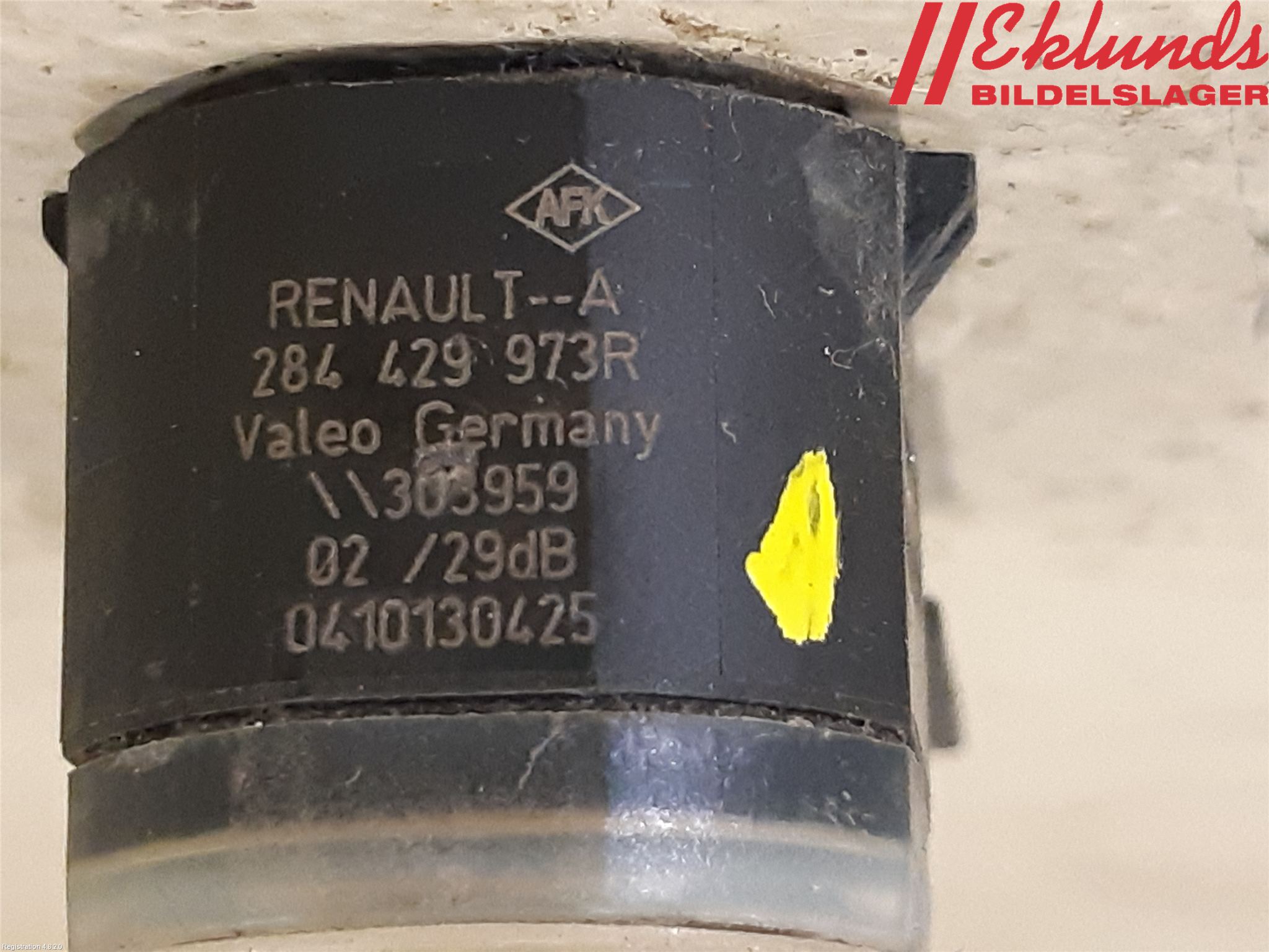 Renault SCÉNIC III / GRAND SCÉNIC 09-16 Parkeringshjälp Backsensor