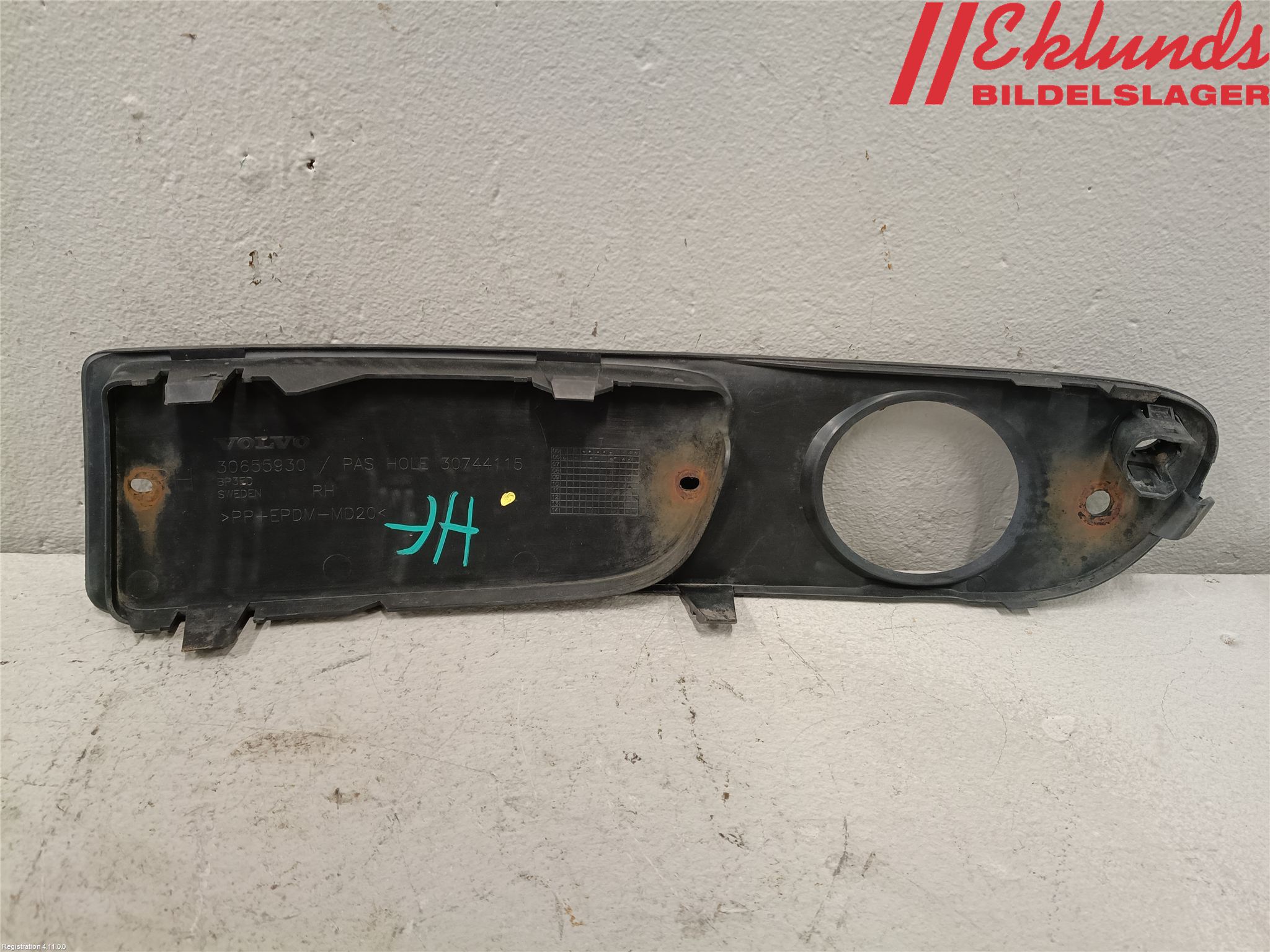 Volvo S80 07-13 Dimljussarg Fram