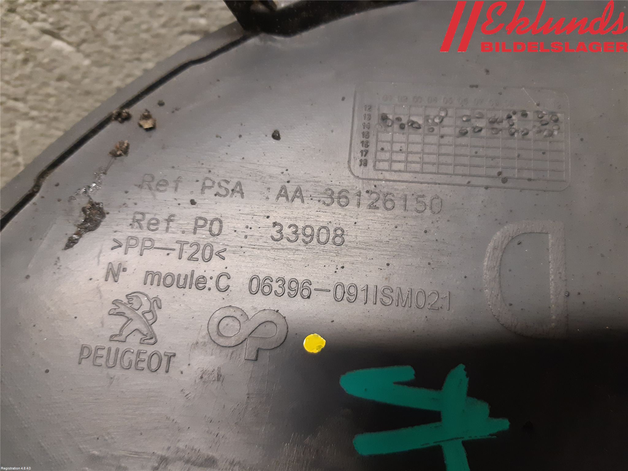 Peugeot 308 14-21 Dimljussarg Fram