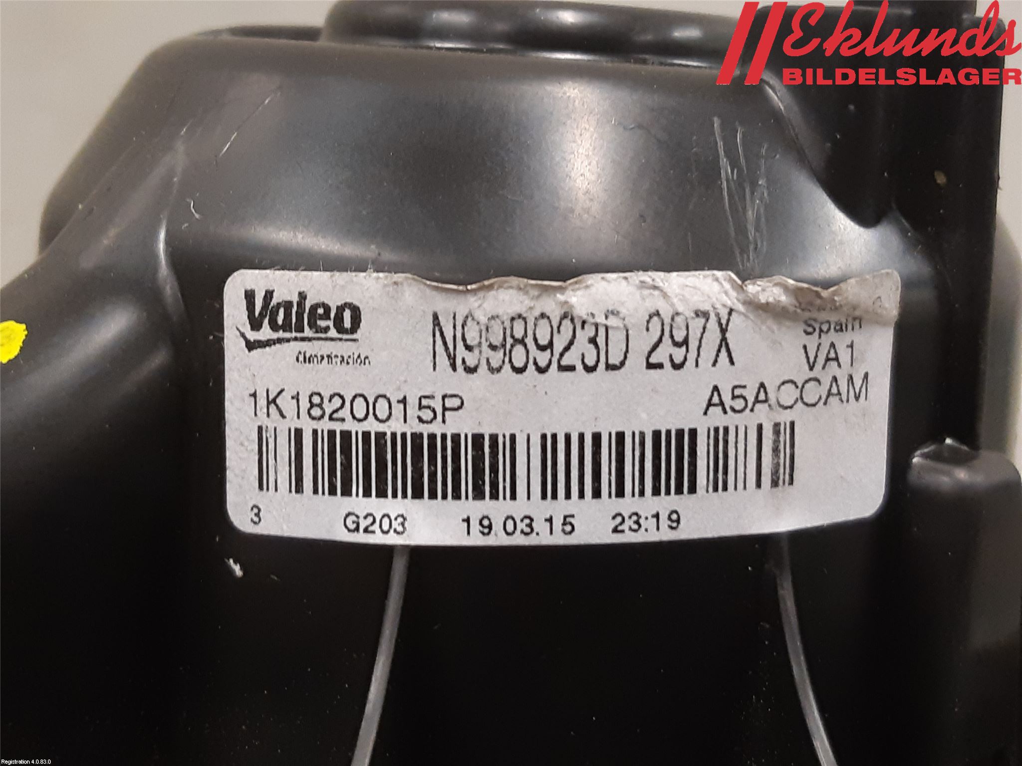 Volkswagen VW SHARAN 11- Värmefläkt