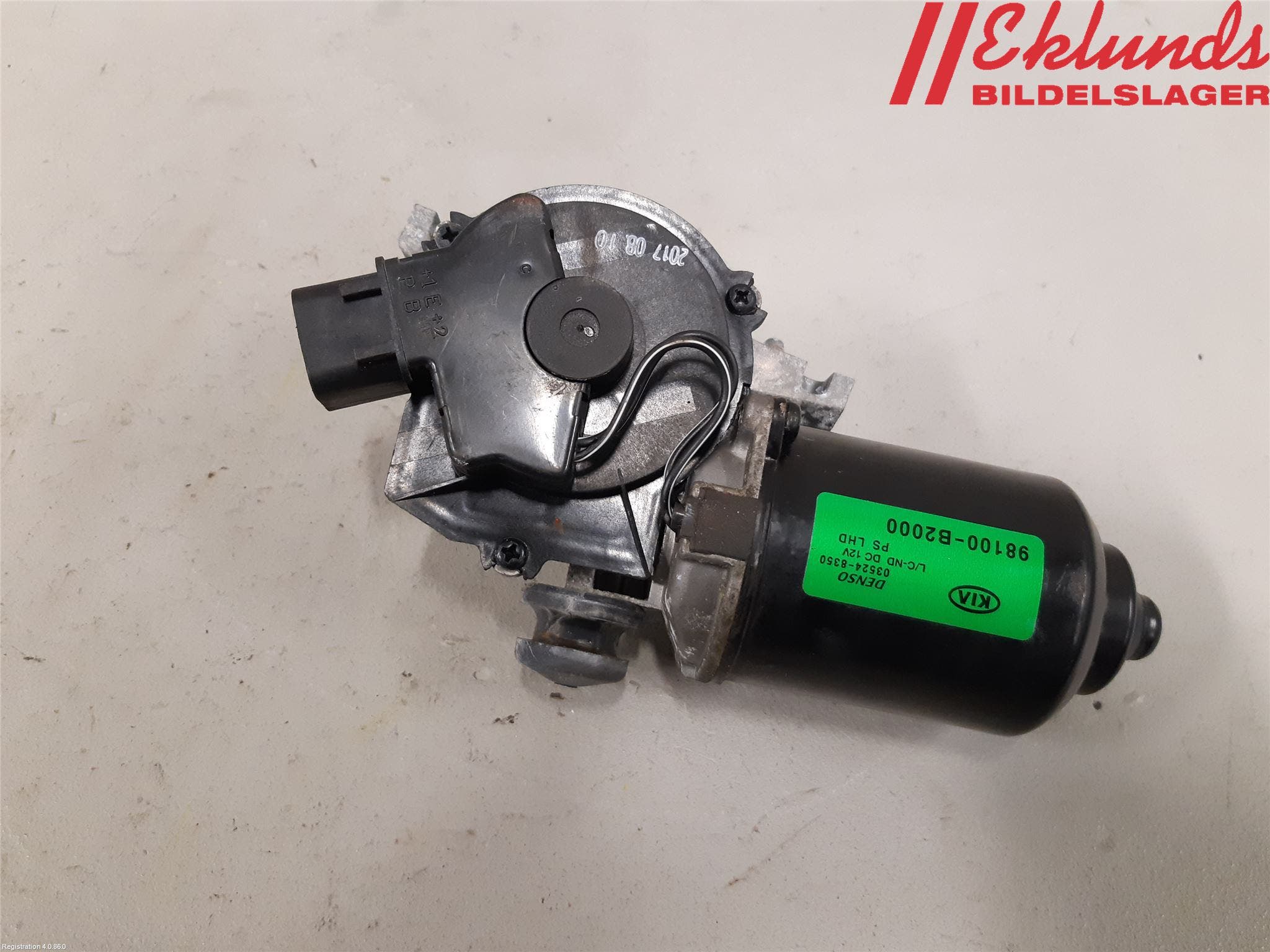 Kia SOUL 09- Torkarmotor Vindruta