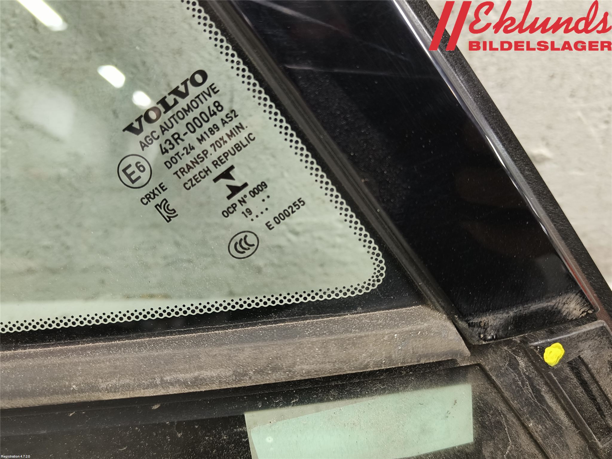 Volvo XC40/RECHARGE 18- Dörruta Bak Lilla Hö