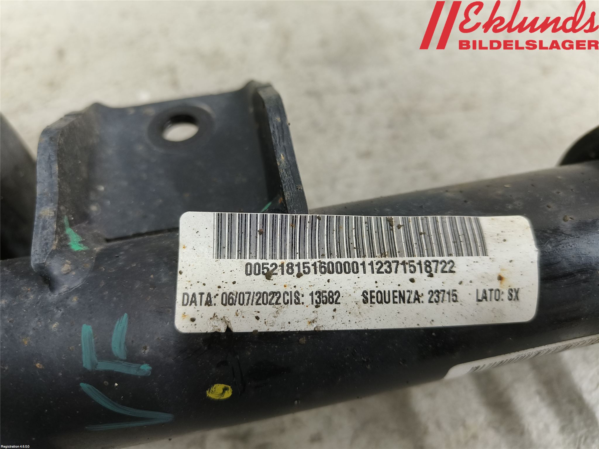 Fiat 500e 20- Fjäderben Fram Vänster