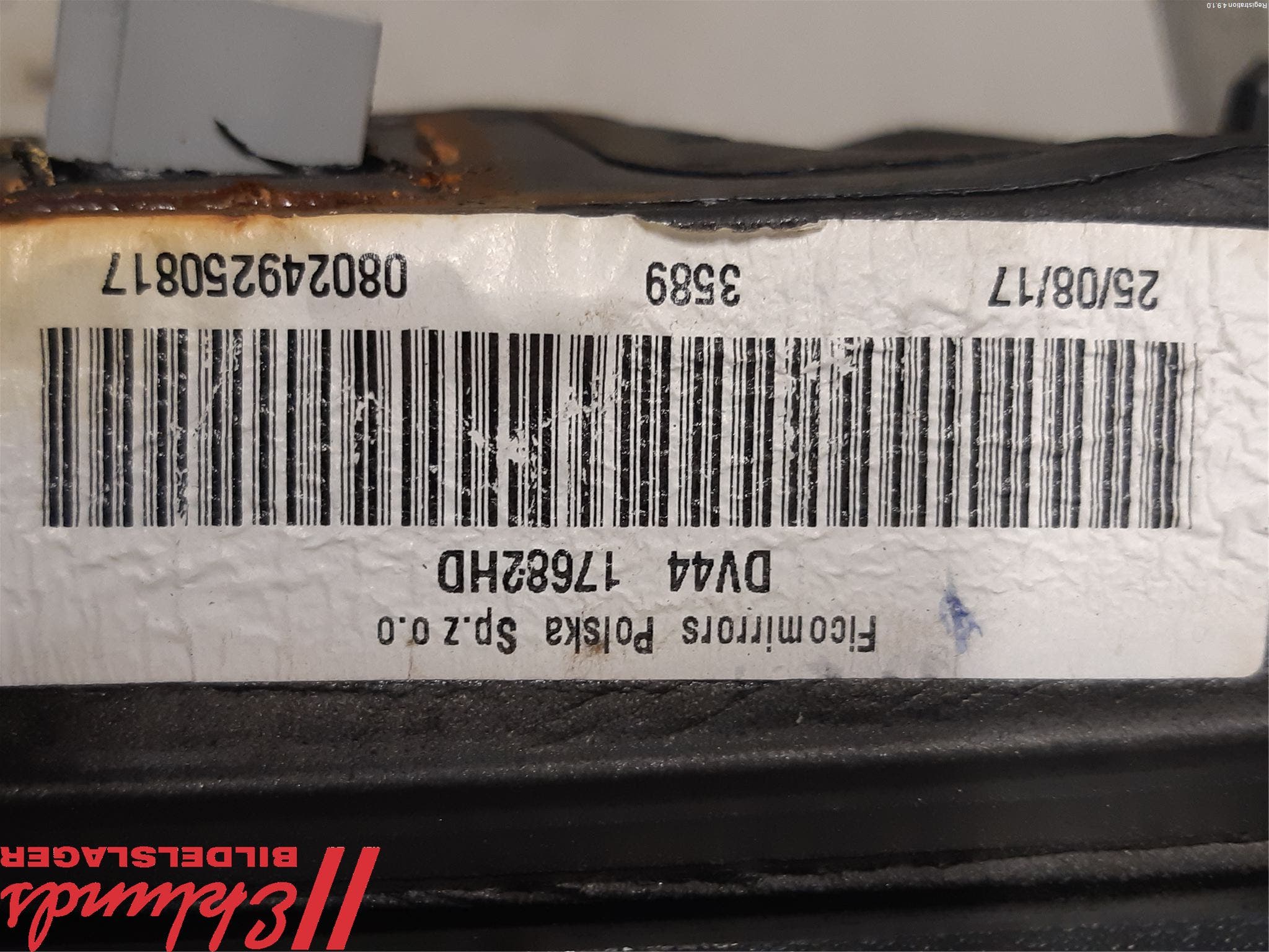 Ford KUGA 17-19 Spegel Yttre El Hö