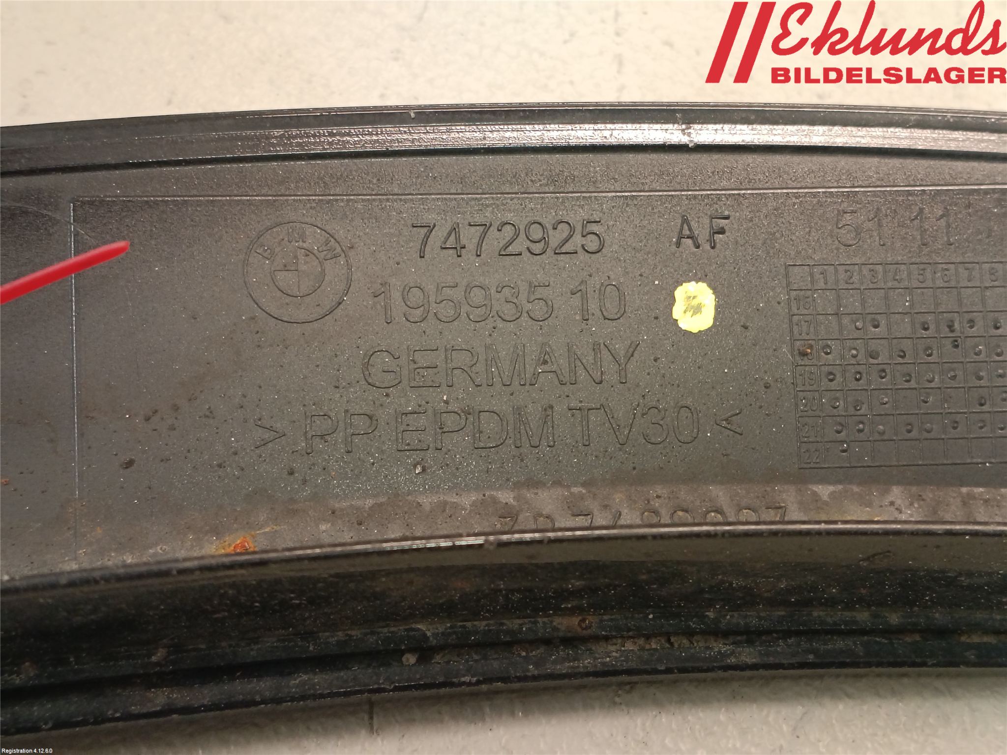 BMW i3 I01 13-22 List Skärmkant