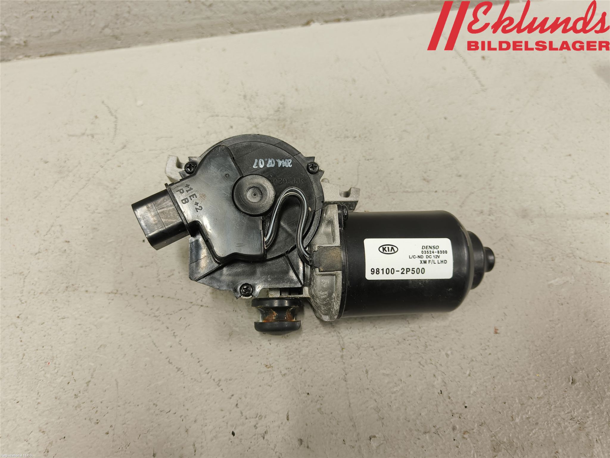 Kia SORENTO 10-14 Torkarmotor Vindruta