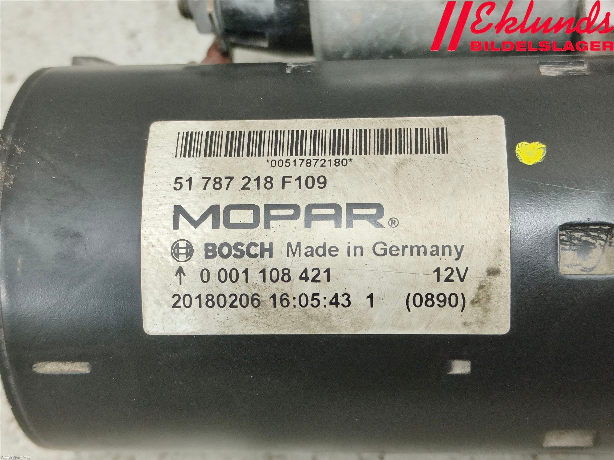 Opel COMBO D 12-18 Startmotor Diesel