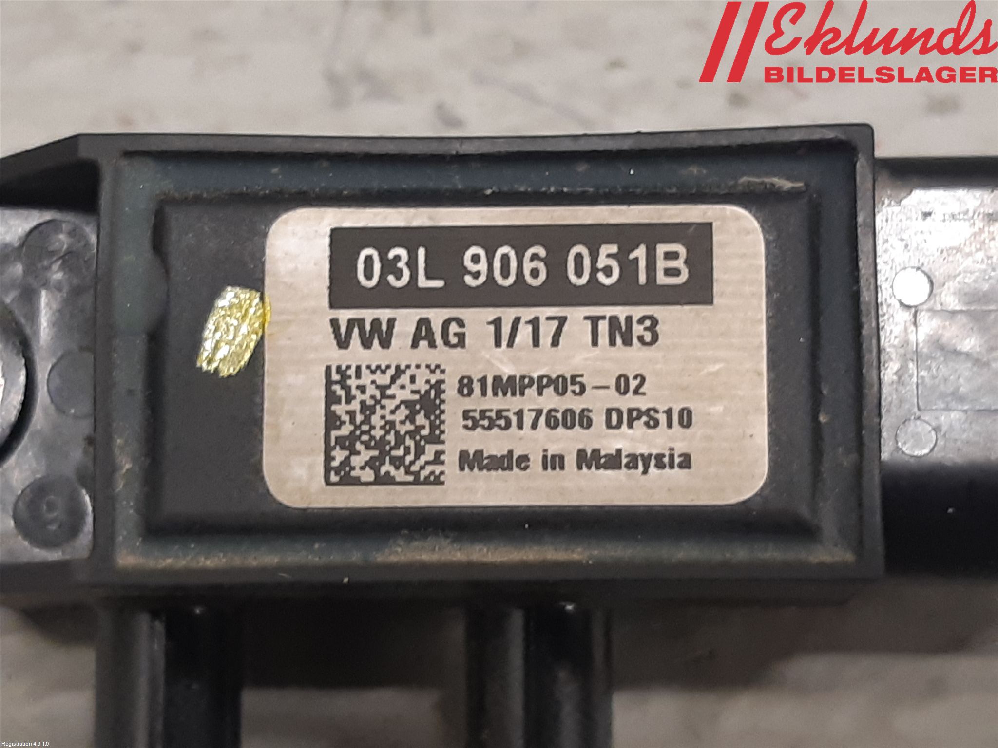 Volkswagen VW CADDY 16-20 Givare Temp-Tryck Avgas
