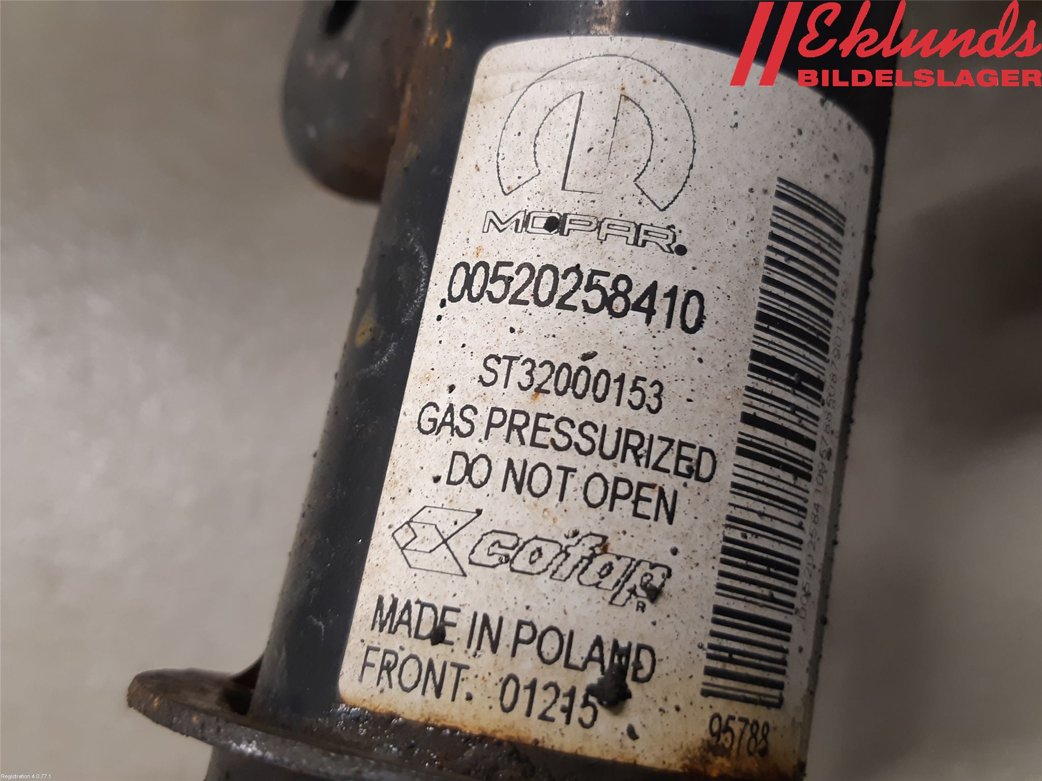 Fiat 500X 15- Fjäderben Fram Vänster