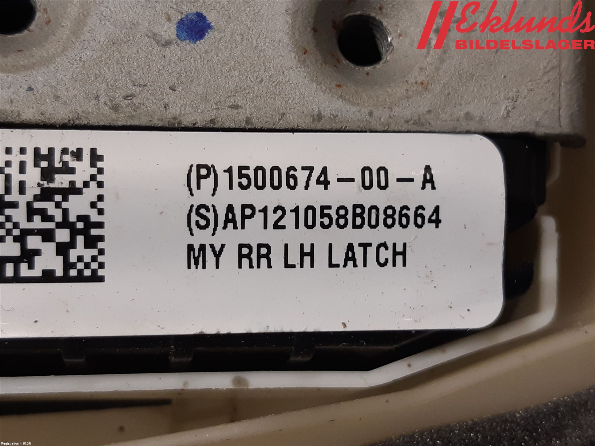 Tesla MODEL 3 17- Låskista-Dörrlås