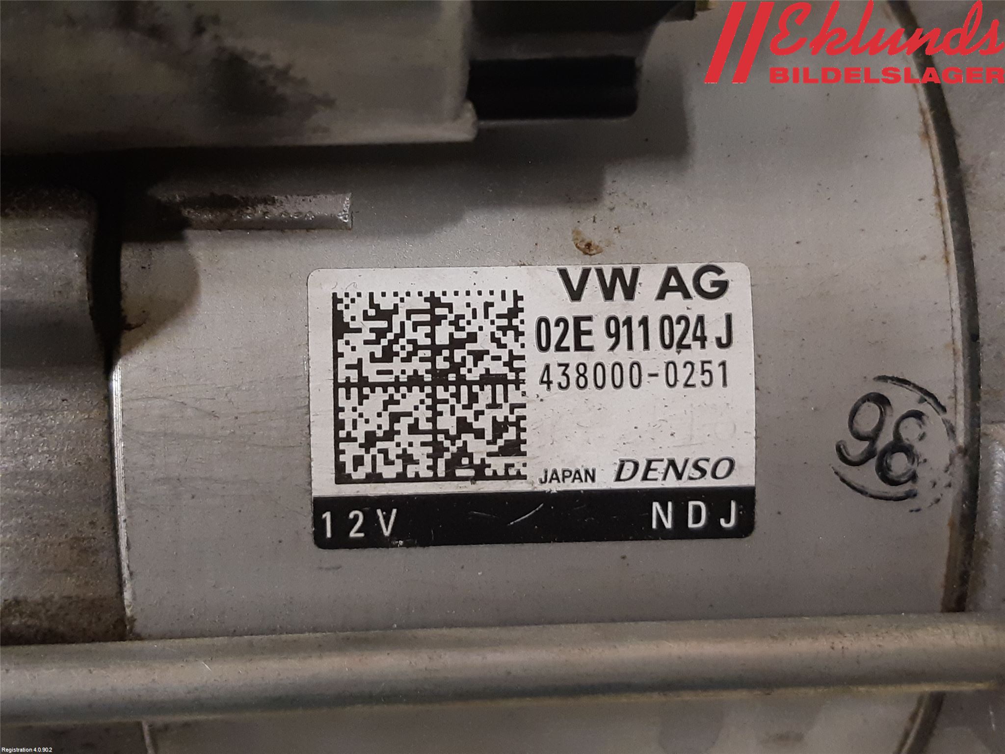Volkswagen VW PASSAT 15-19 Startmotor Diesel