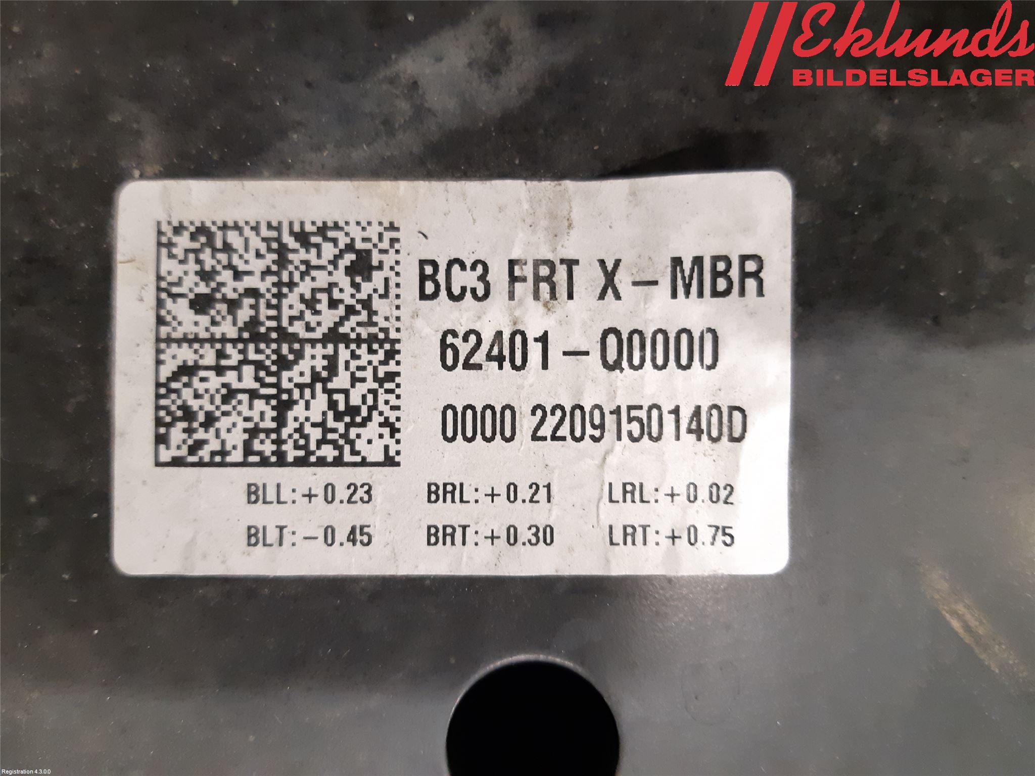 Hyundai i20 BC 21- Framvagnsbalk