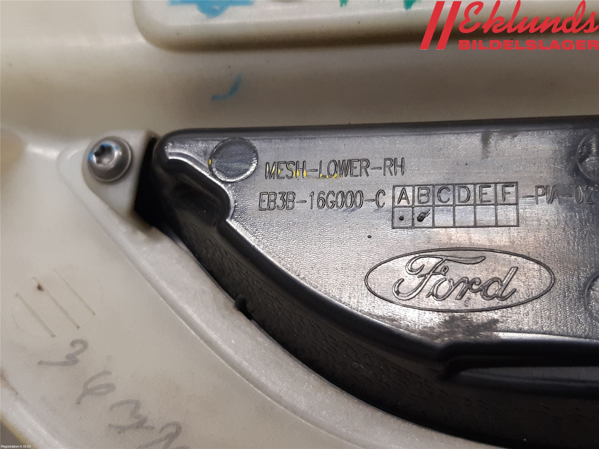 Ford RANGER EU 12-23 List Framskärm Hö