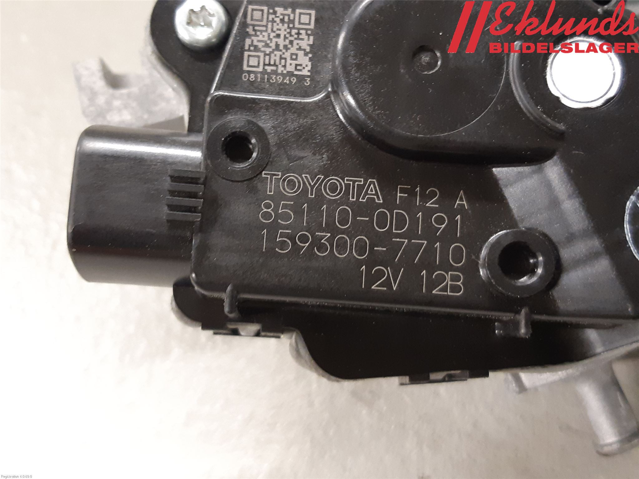 Toyota YARIS XP130 15-20 Torkarmotor Vindruta