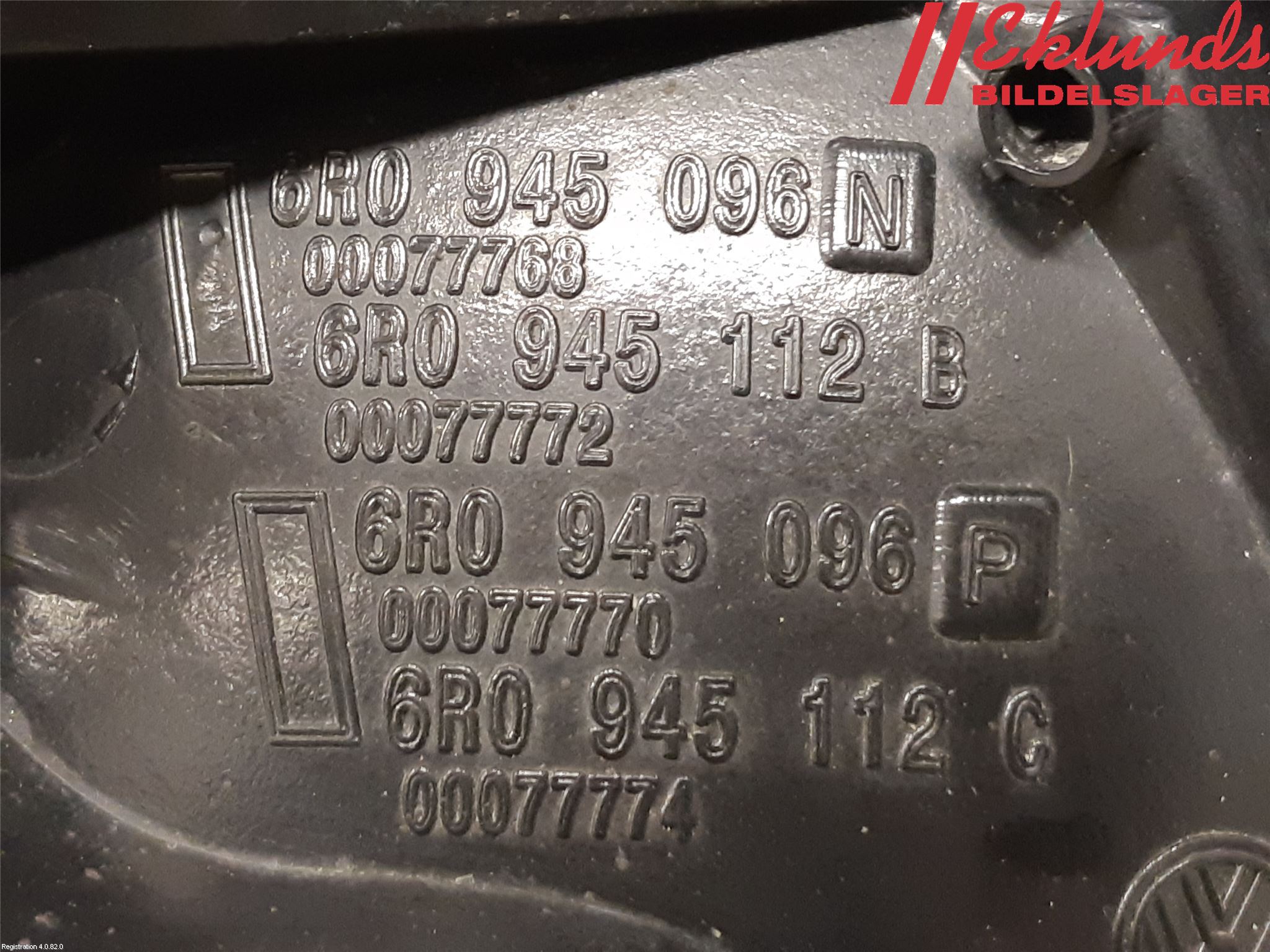 Volkswagen VW POLO 10-17 Bakljus Höger