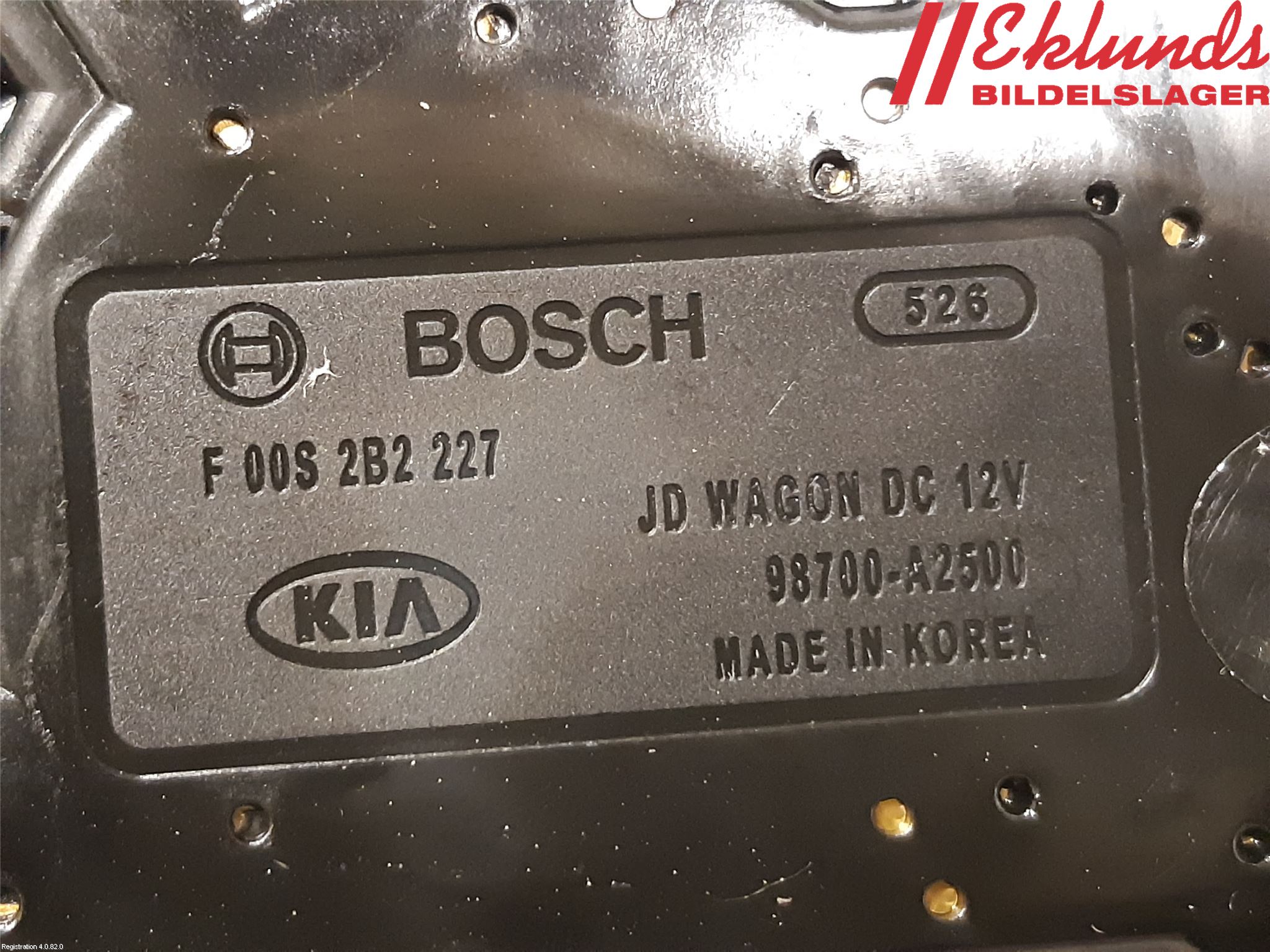 Kia CEED 12-18 Torkarmotor Baklucka