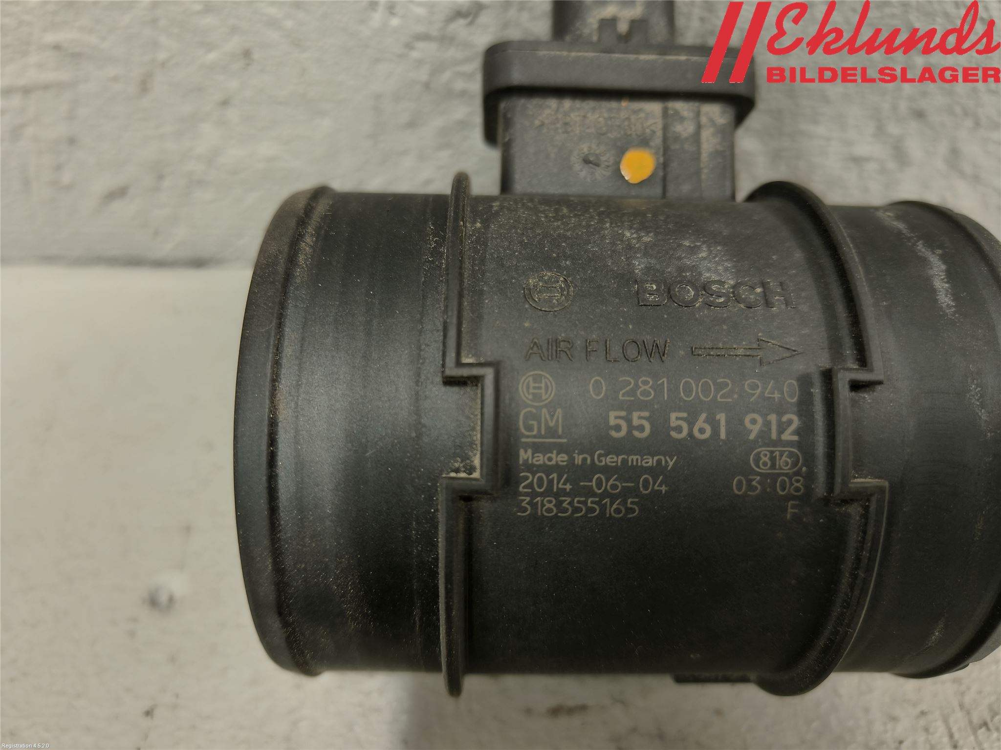 Opel ASTRA J 10-15 Injluftmassamätare